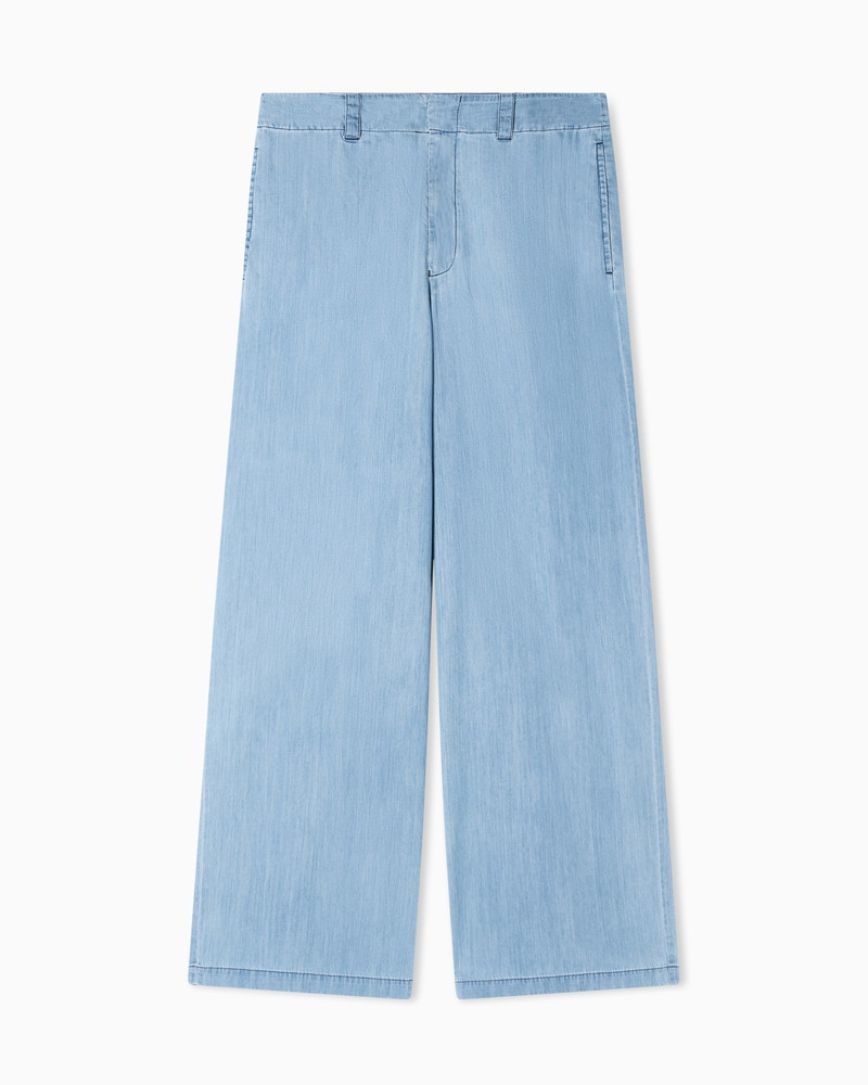 ICON LIGHTWEIGHT DENIM WIDE-LEG TROUSERS 1