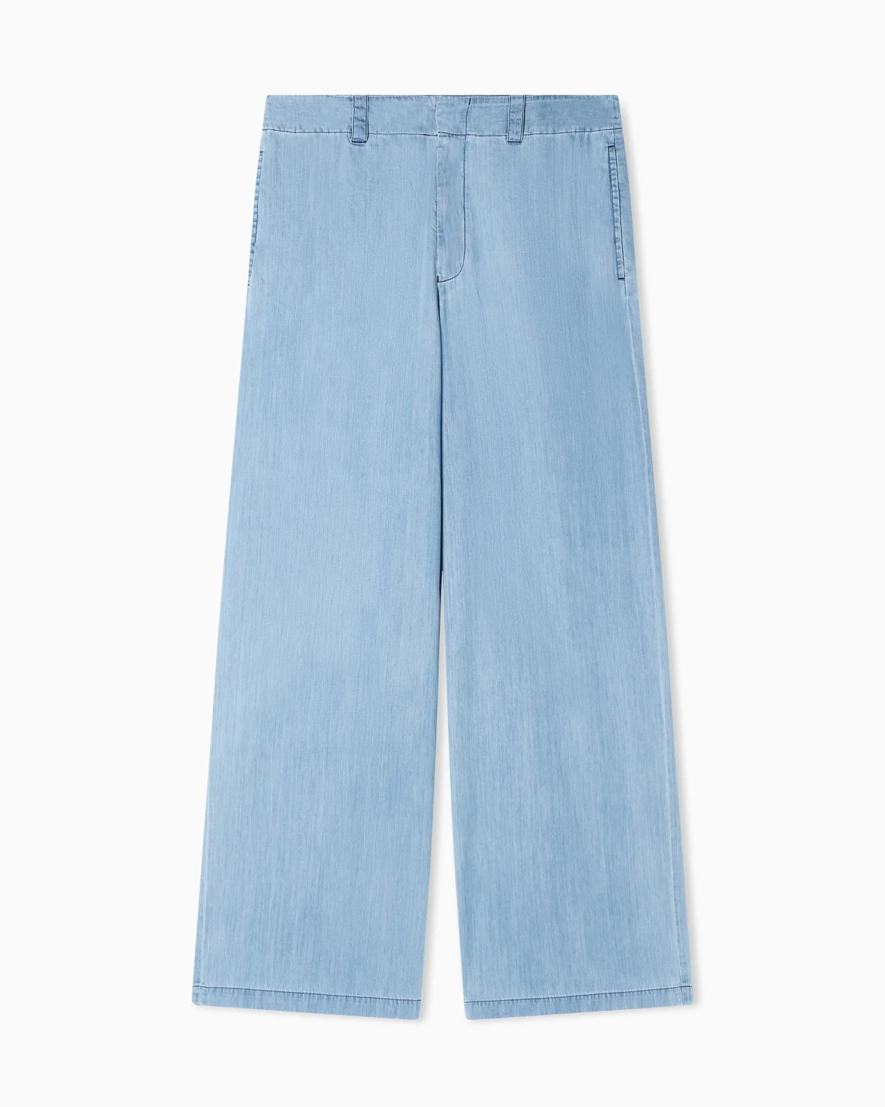 ICON LIGHTWEIGHT DENIM WIDE-LEG TROUSERS - 1