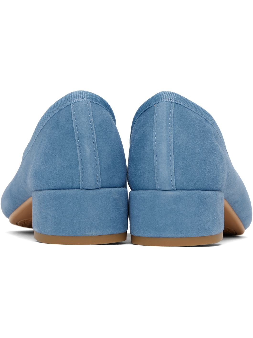 Blue Camille Rubber Sole Heels - 2