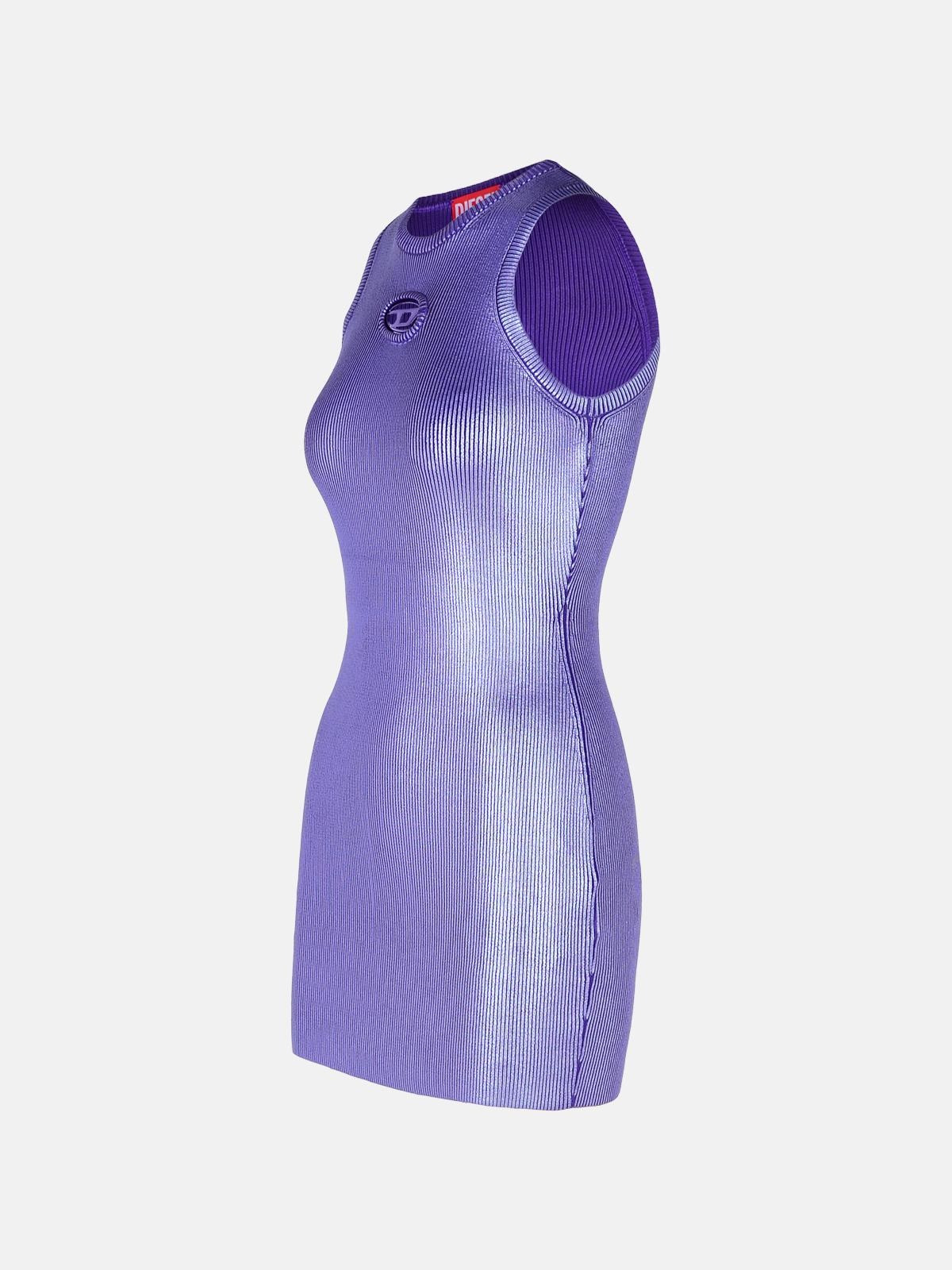 'CADDIX' DRESS IN PURPLE VISCOSE BLEND - 2