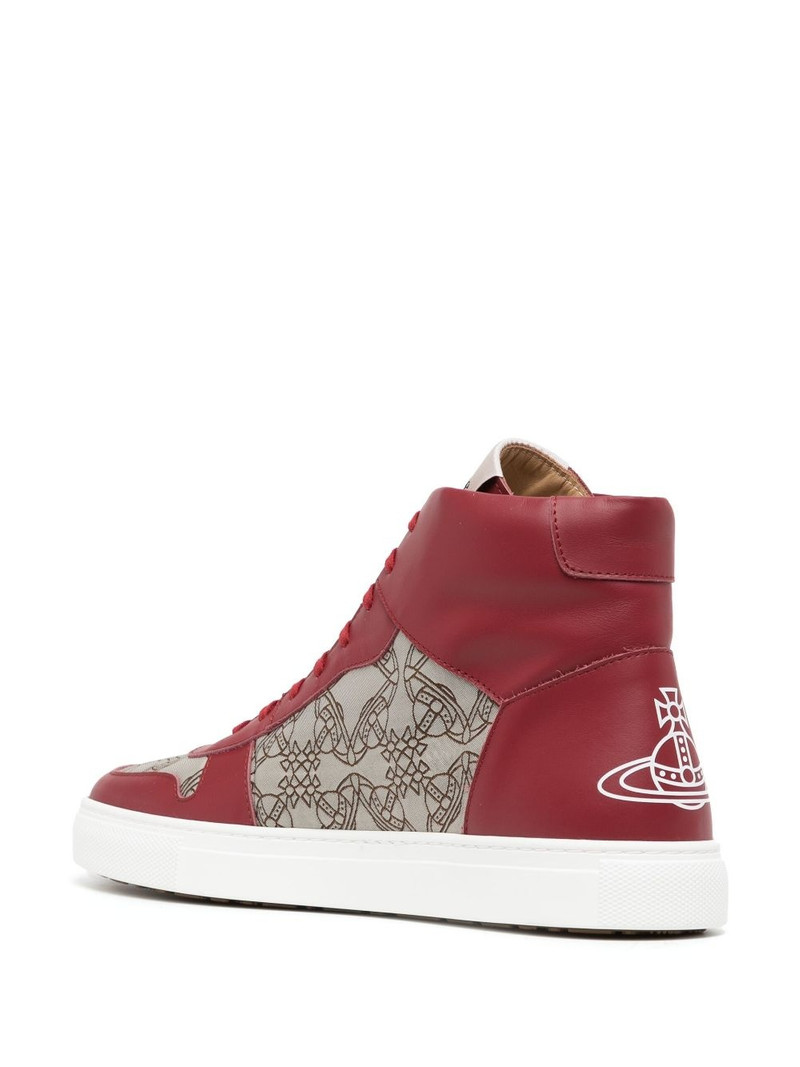 Orb logo high-top sneakers 3