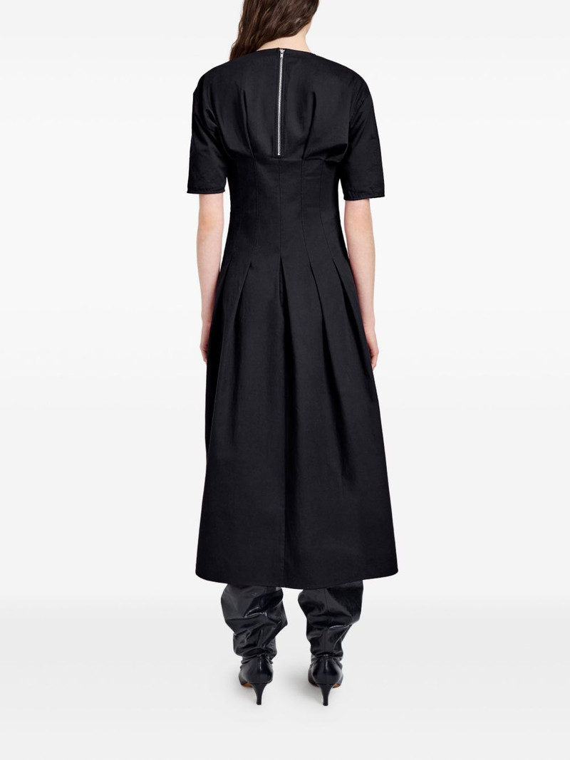 Ainsley pleated short-sleeve midi dress 4