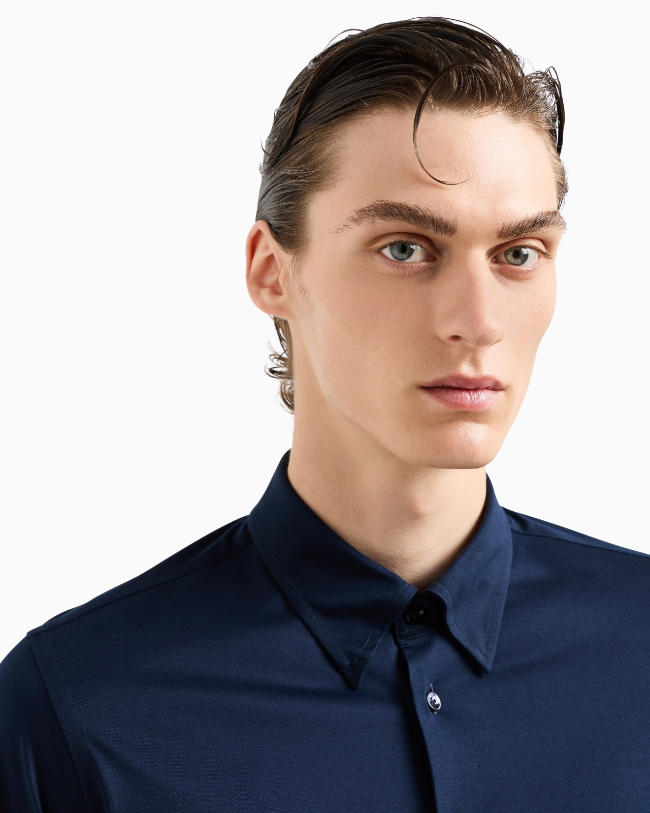 Icon slim-fit, cotton jersey shirt - 5