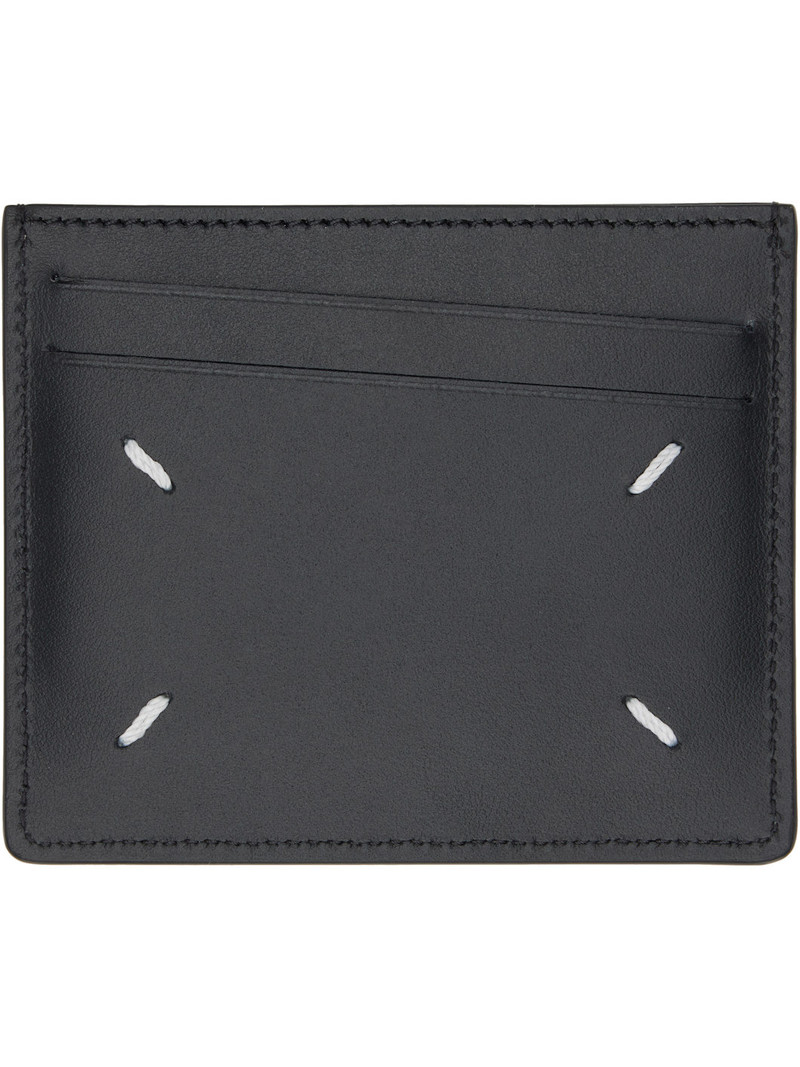 Maison Margiela Black Slim 6 CC Card Holder outlook