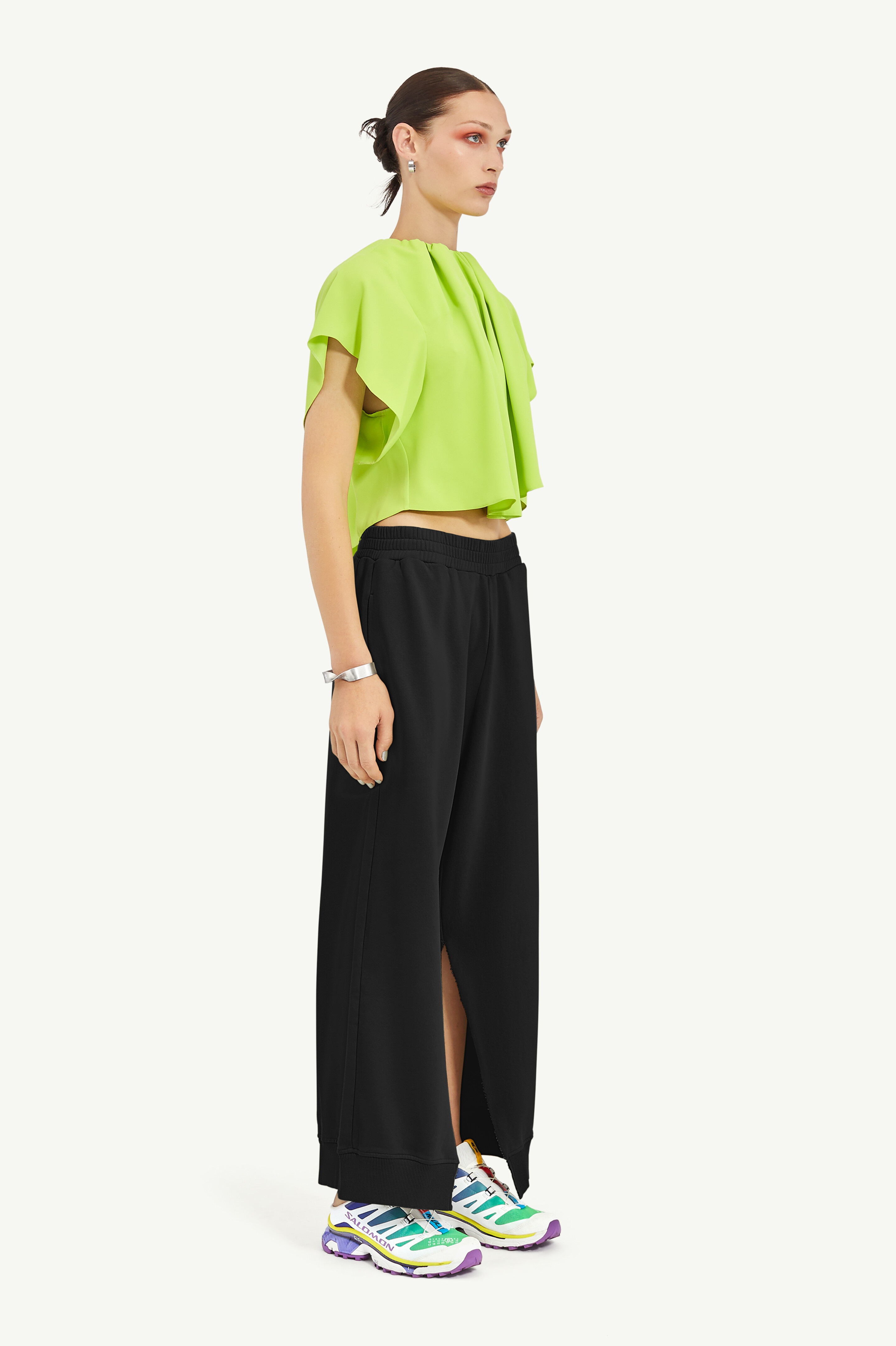 Side Slit Sweat Trousers - 3