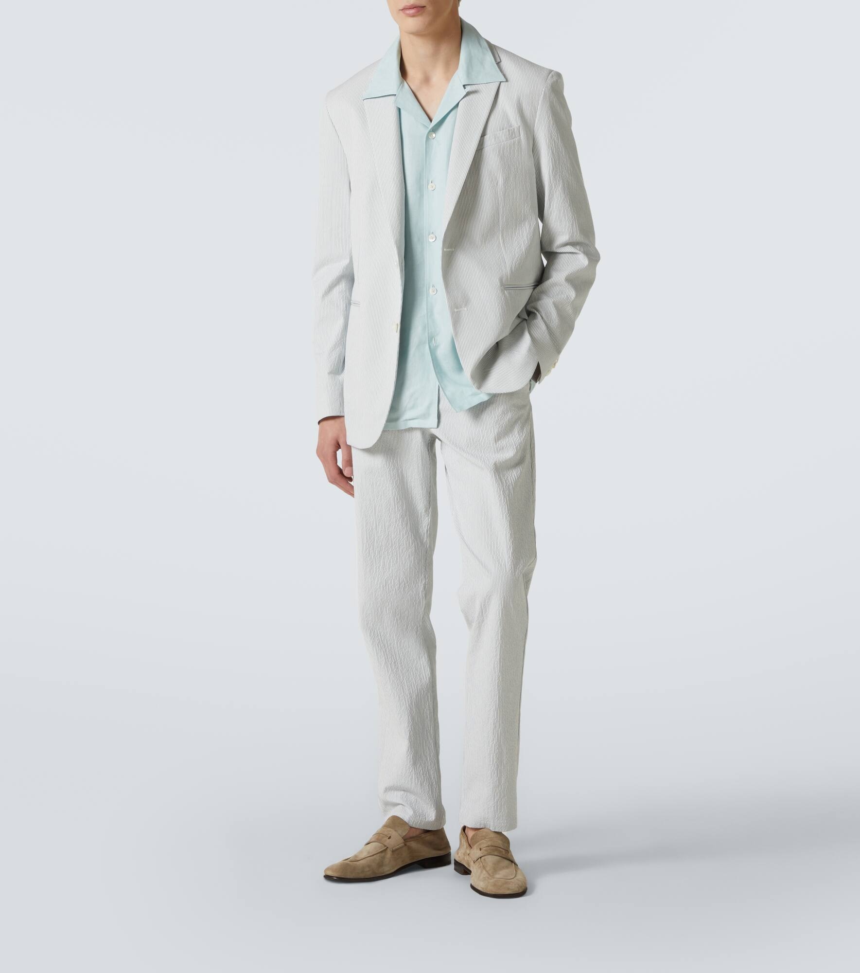 Garret cotton-blend seersucker blazer - 2