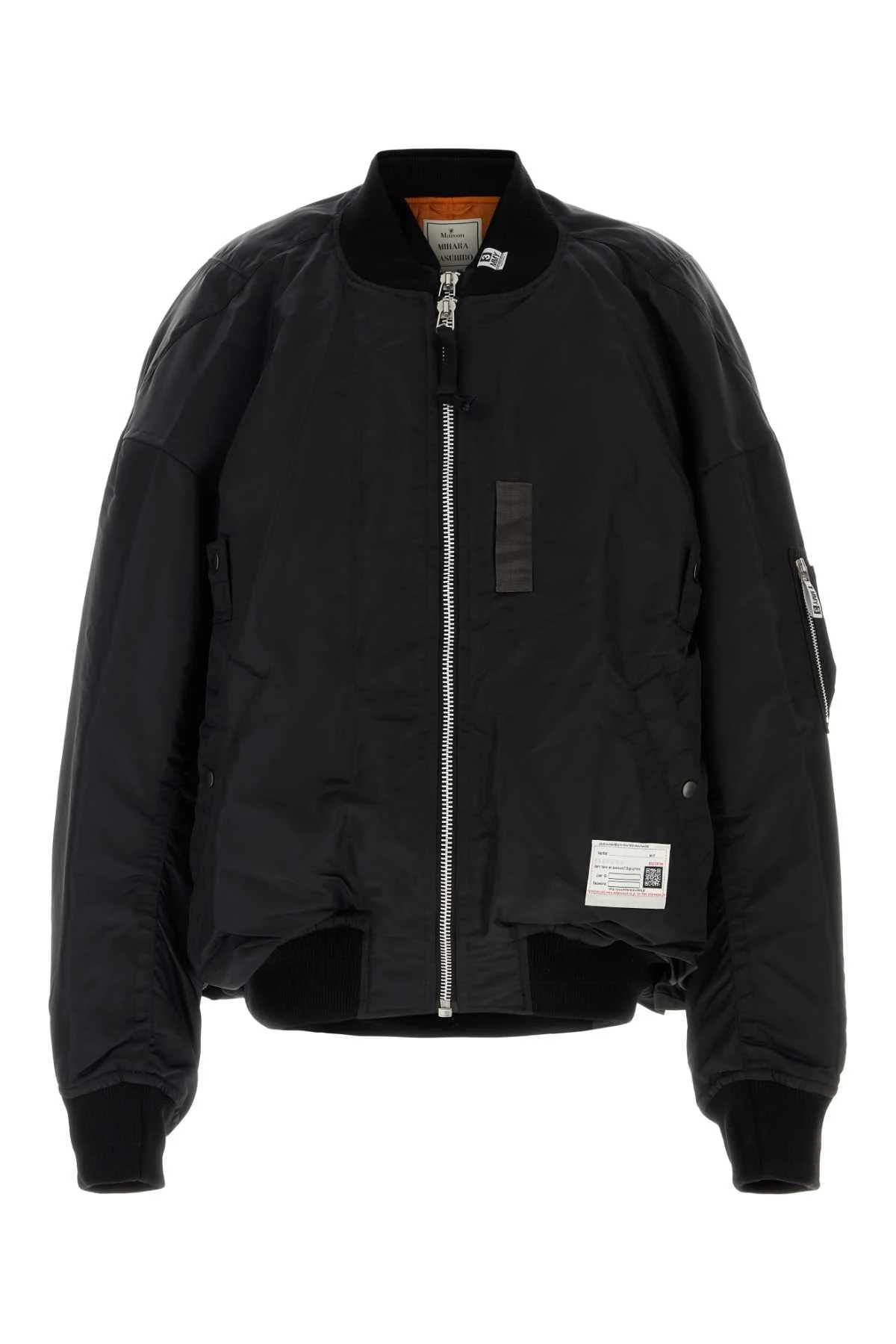 Miharayasuhiro Men Black Nylon Bomber Jacket - 1