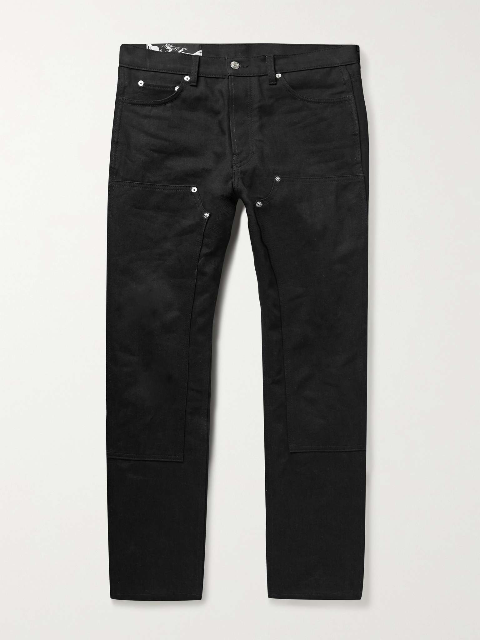 Slim-Fit Tapered Panelled Denim Jeans - 1