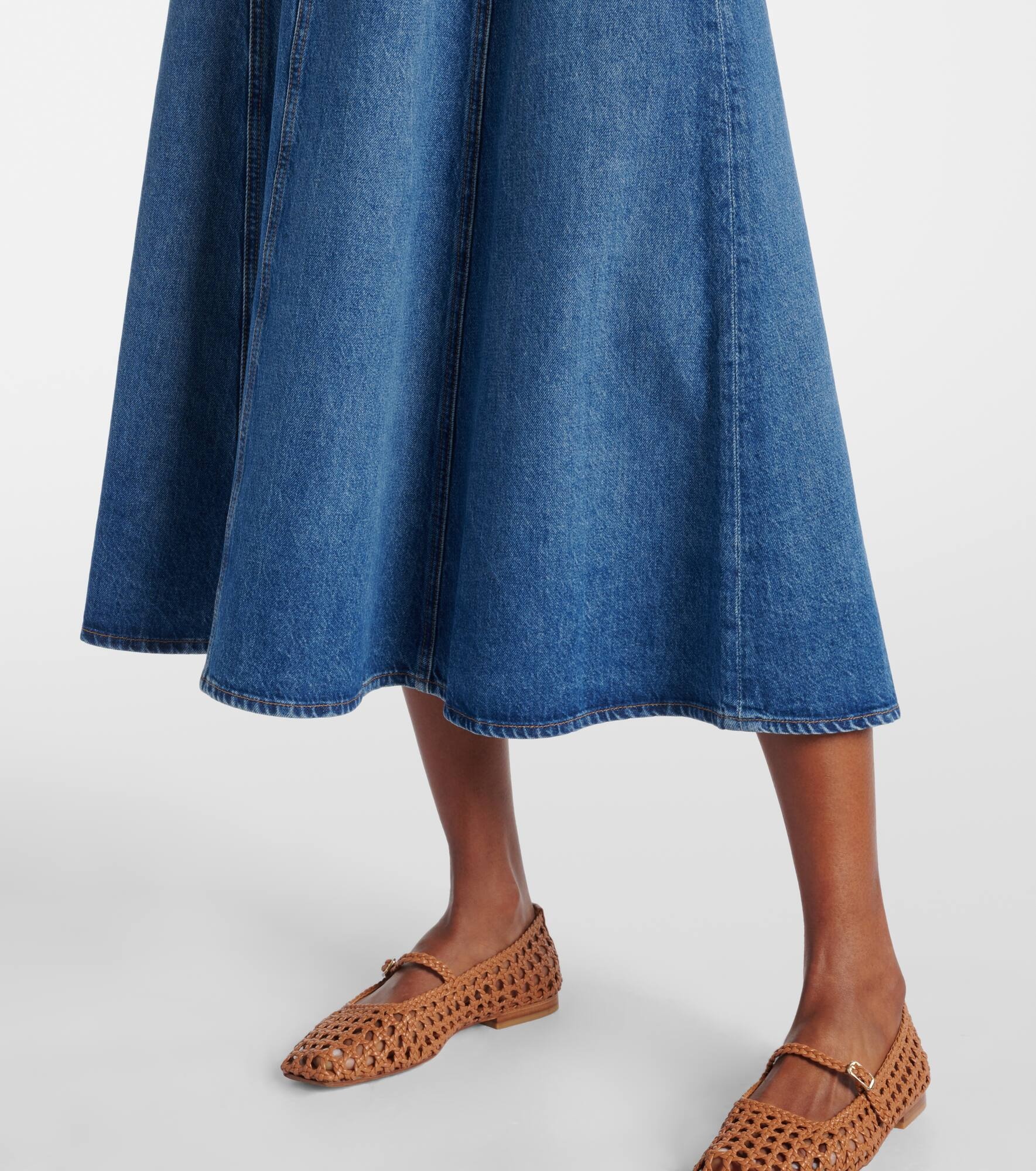 Uma denim midi skirt - 5