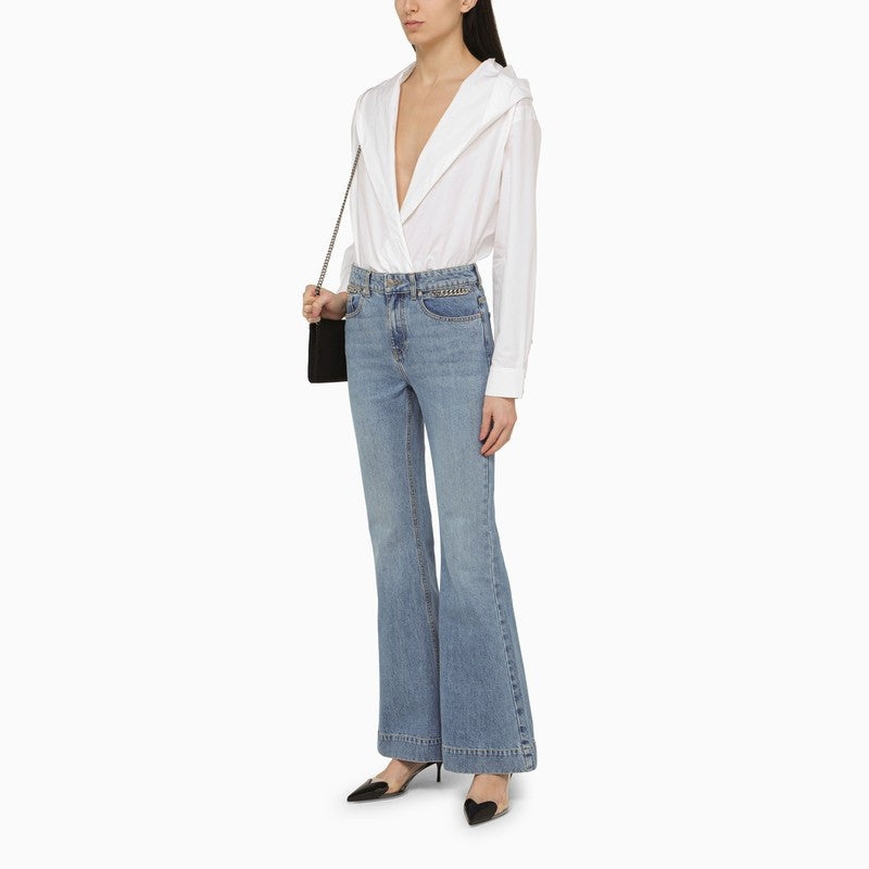 FALABELLA MID VINTAGE BLUE WIDE LEG JEANS - 2