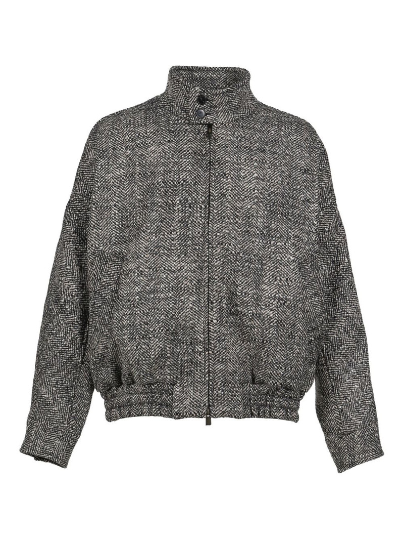 herringbone-pattern jacket 1