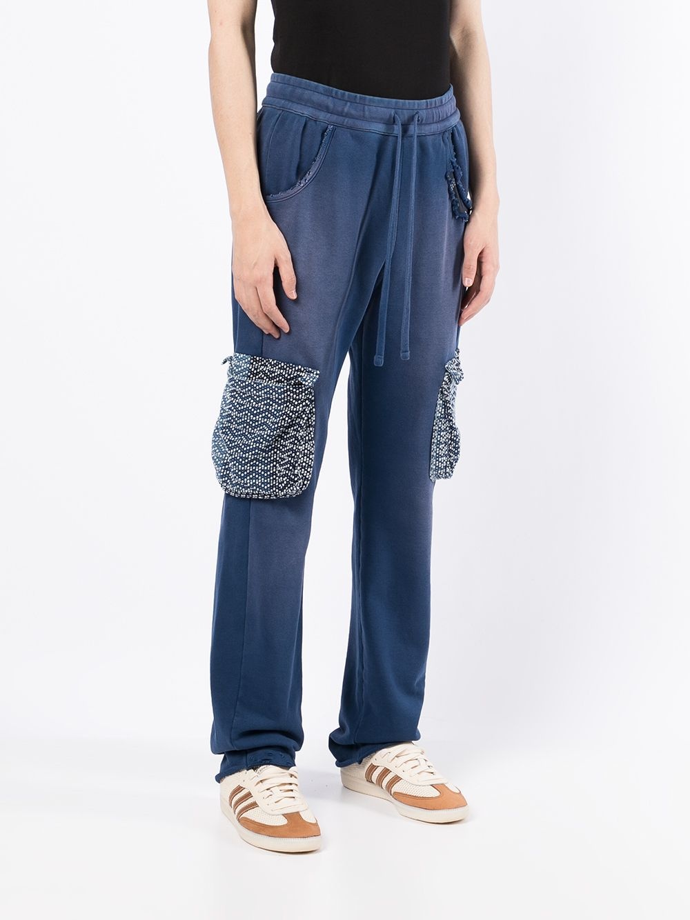 distressed-finish sweatpants - 3