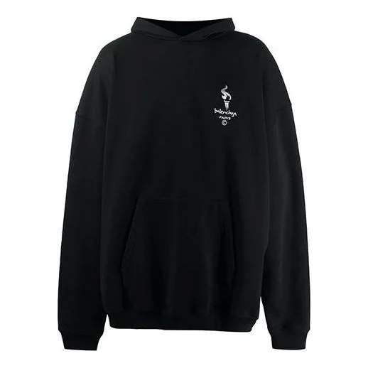 Balenciaga Paris Olympics Oversized Hoodie 'Black' 620973TIV451070 - 1