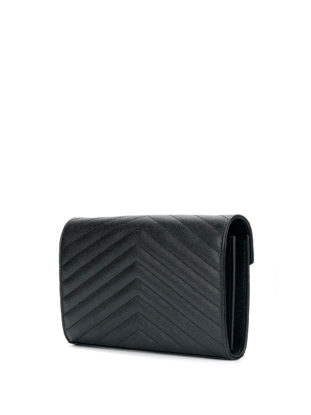 Saint Laurent Paris Women Classic Cassandre Chain Wallet In Grain De Poudre Leather - 3