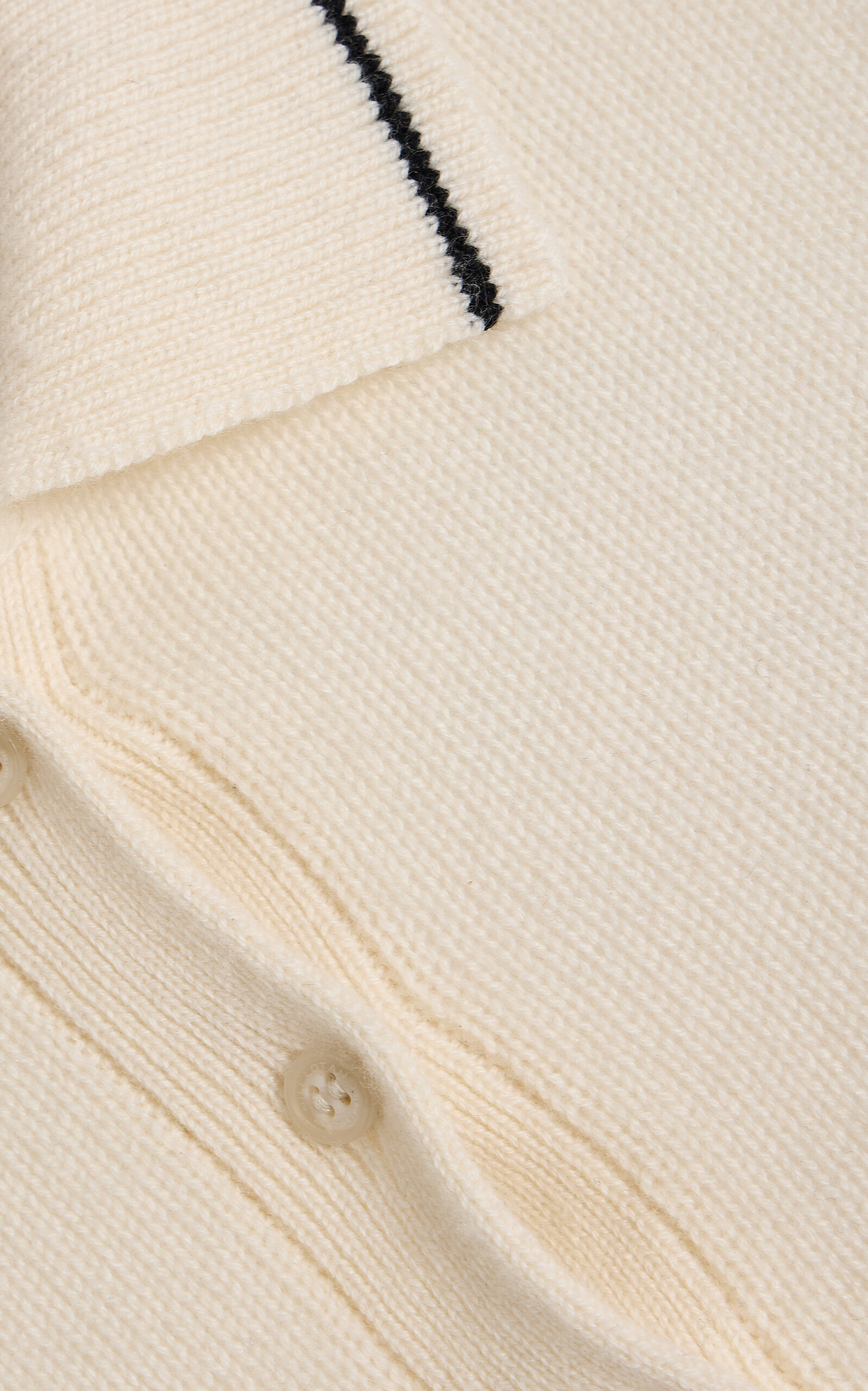 Carline Cashmere Polo Sweater ivory - 5