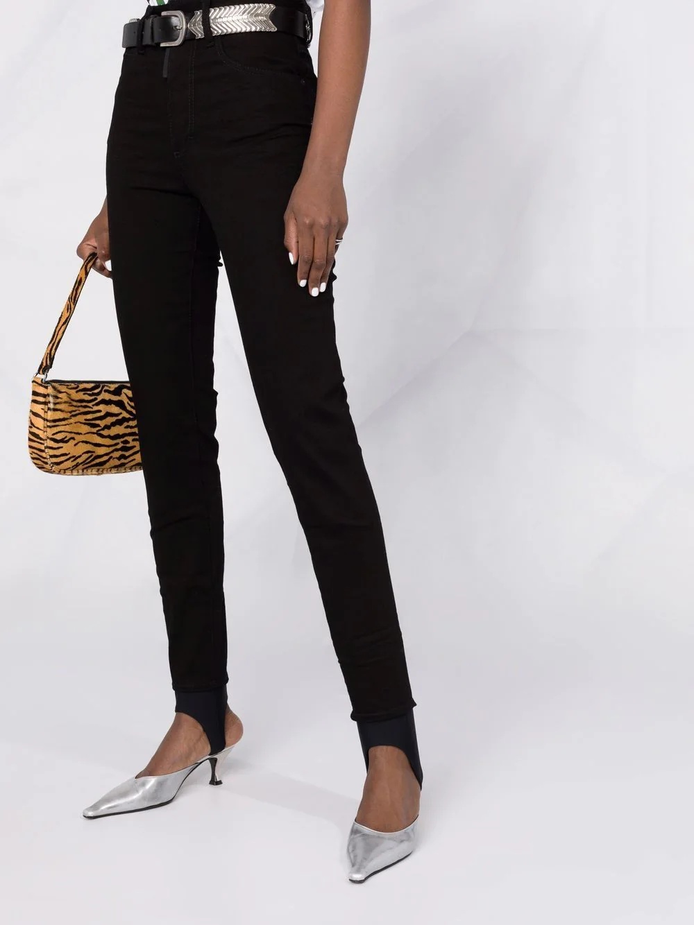 high-rise stirrup jeans - 5