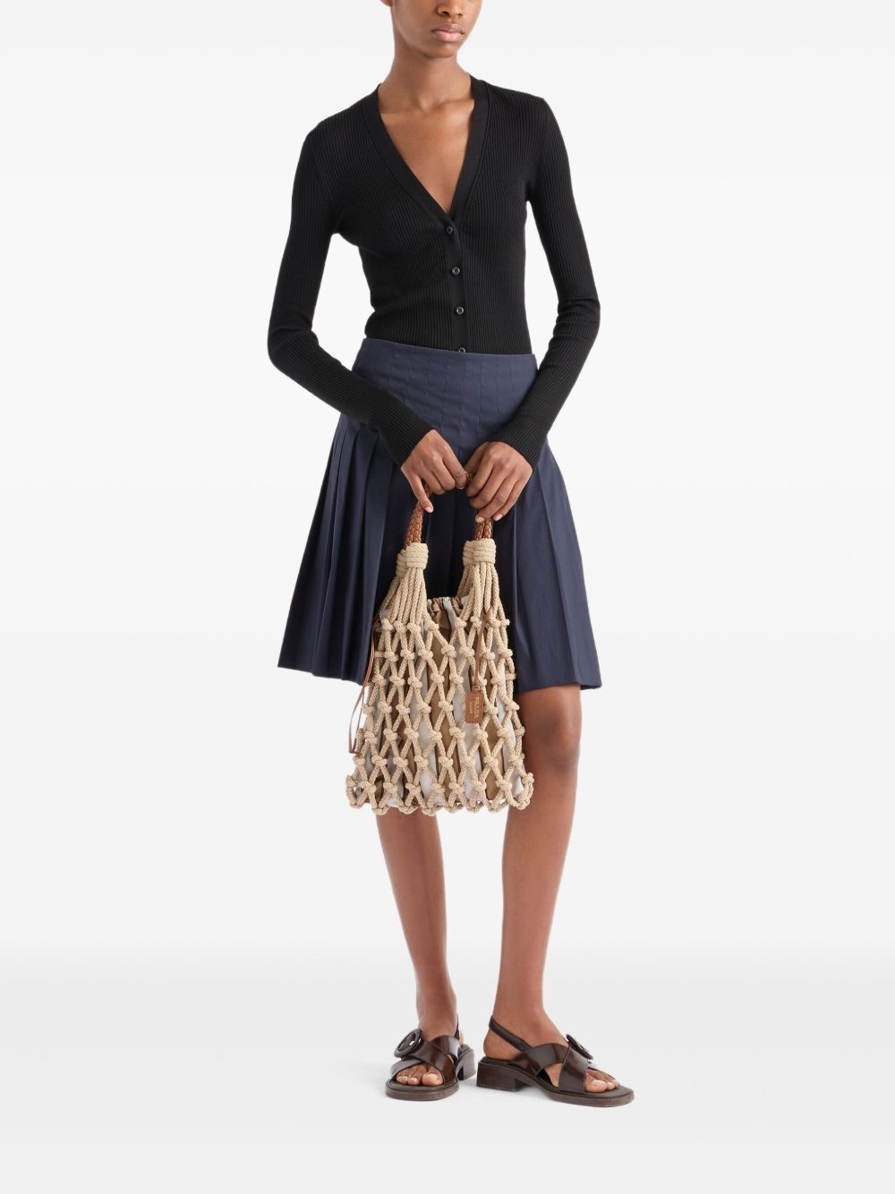 ribbed-knit cardigan - 2
