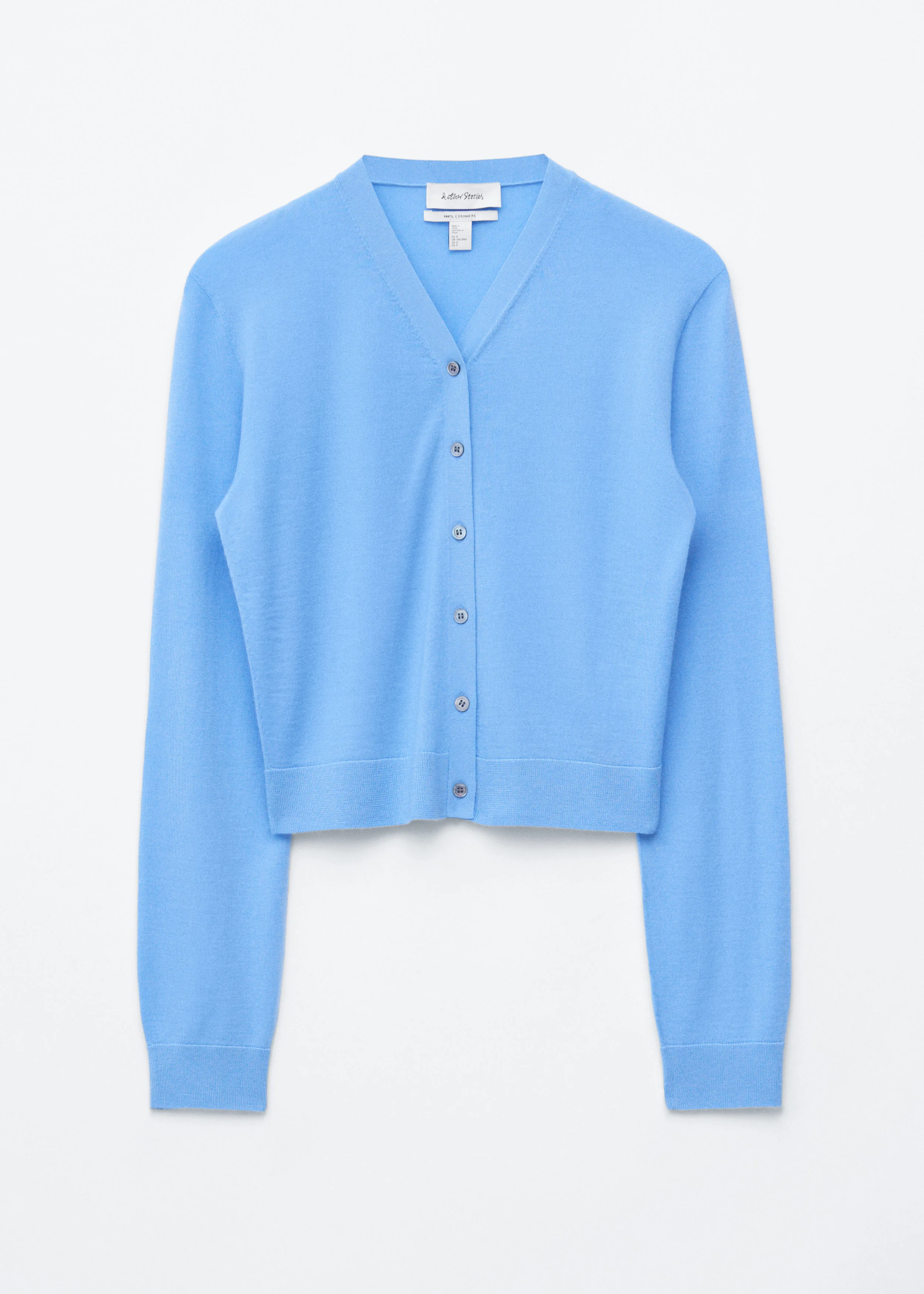 Cropped Cashmere Cardigan - 1