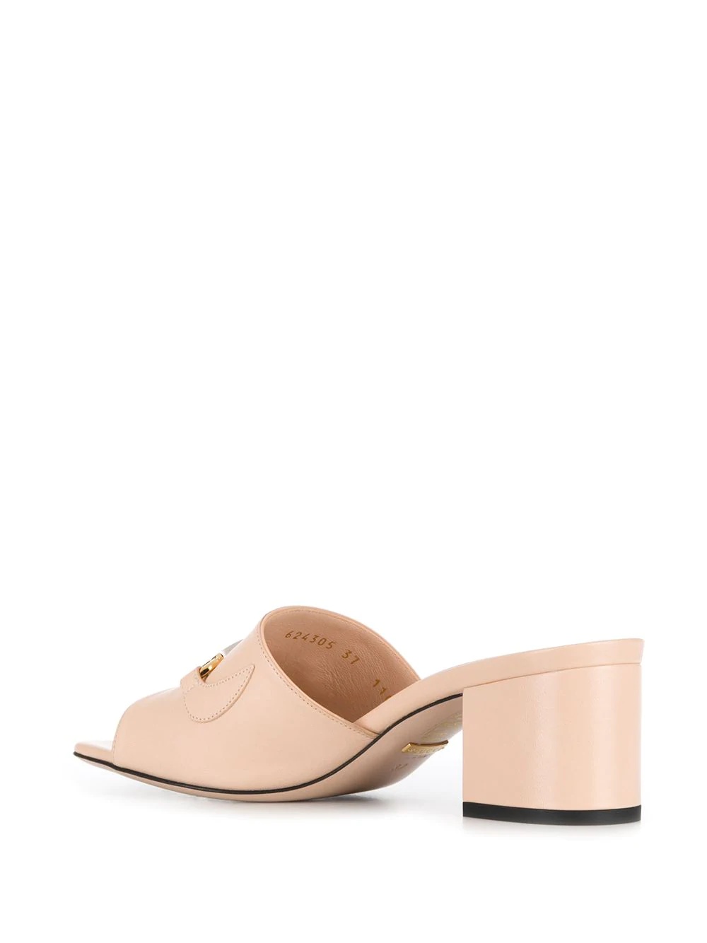 slip-on Horsebit detail mules - 3