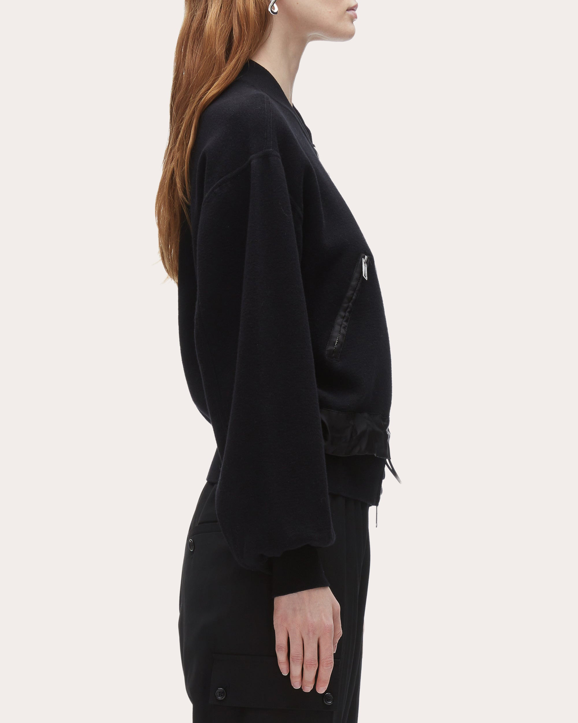 Layered Cotton-Wool Blend Bomber Jacket - 3