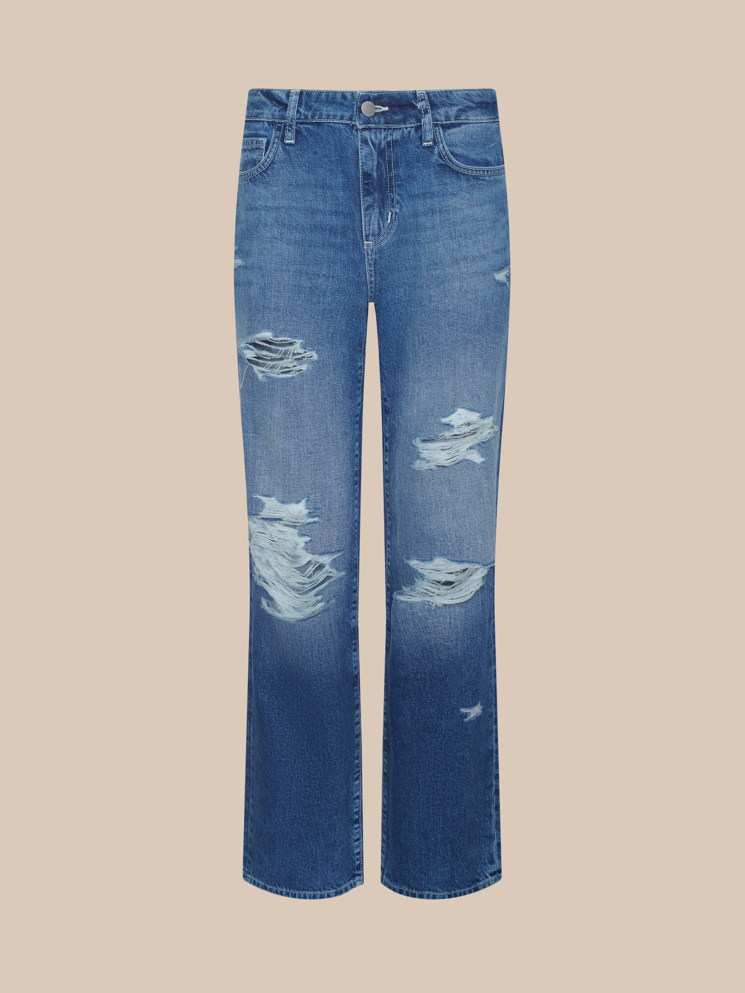Zelda Slouchy Straight Jean - 1