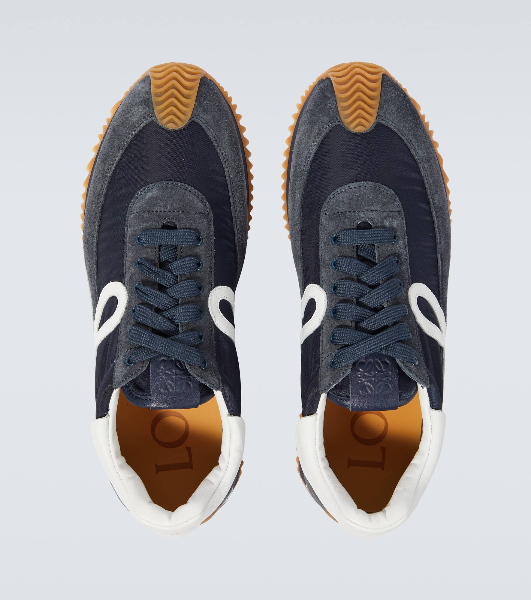Flow Runner suede-trimmed sneakers - 4