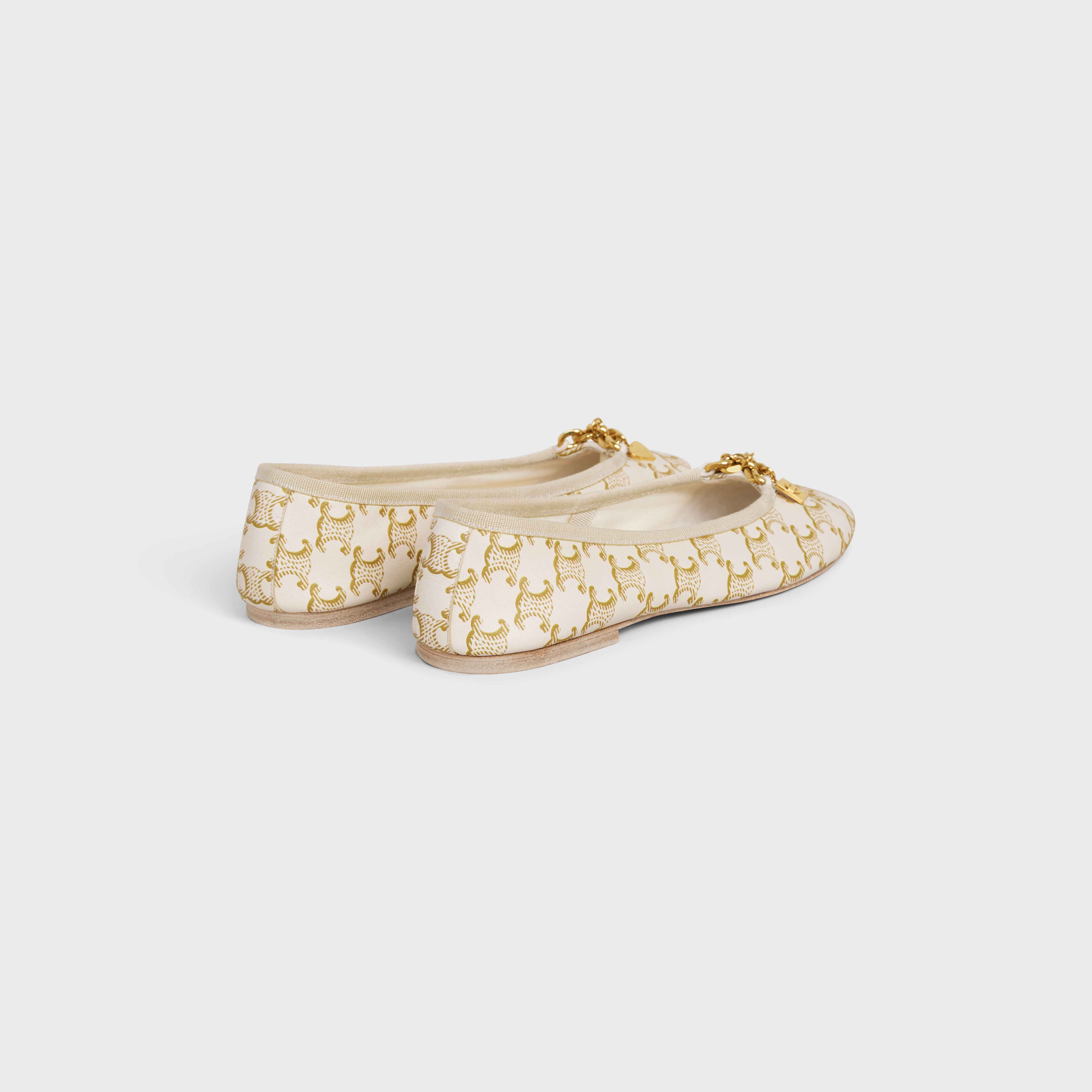 Les Ballerines Celine Ballerina with Charms in Triomphe Printed Lambskin - 3