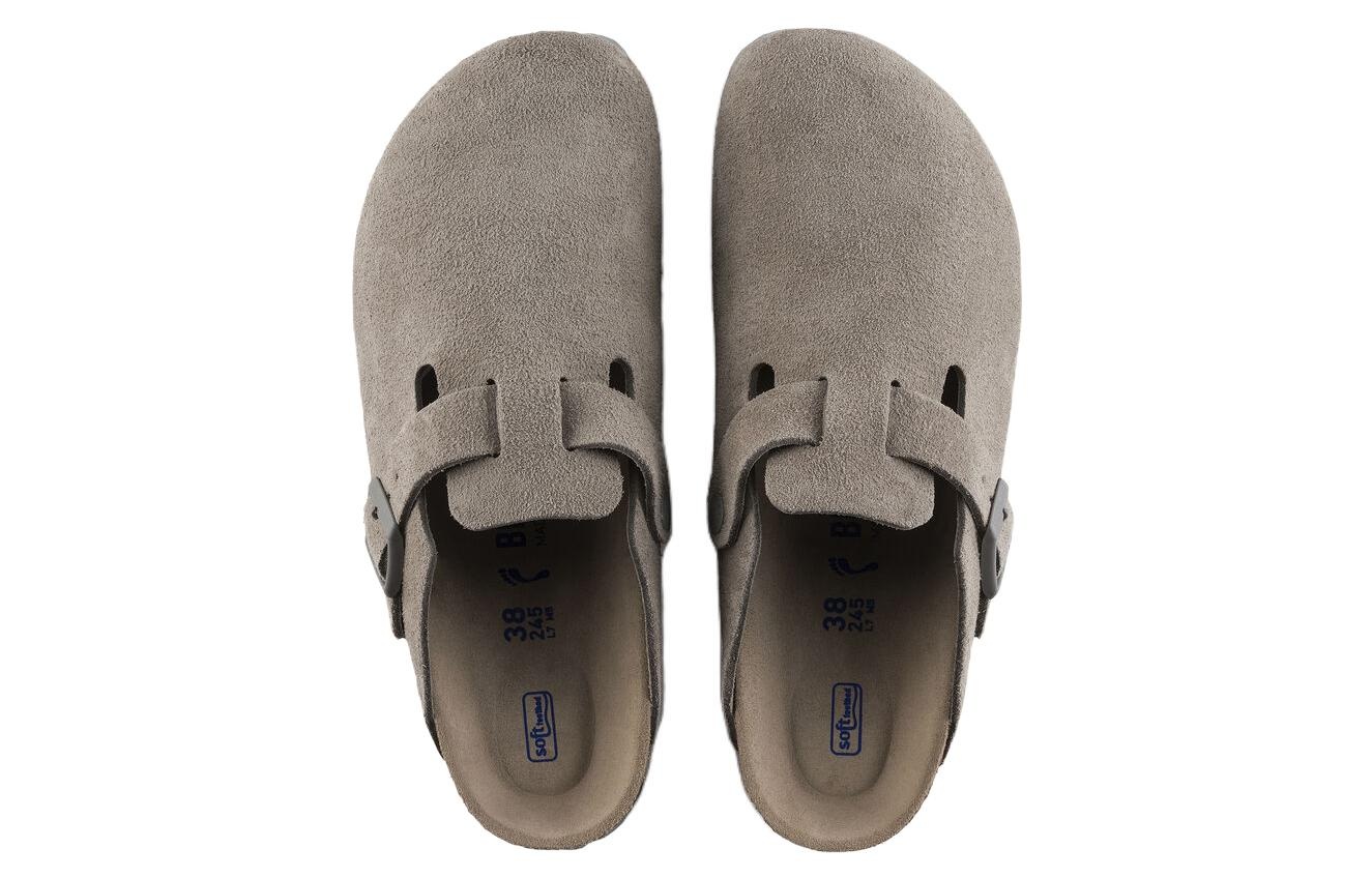 Birkenstock Boston Soft Footbed Suede Leather 'Stone Coin' 1020526 - 4