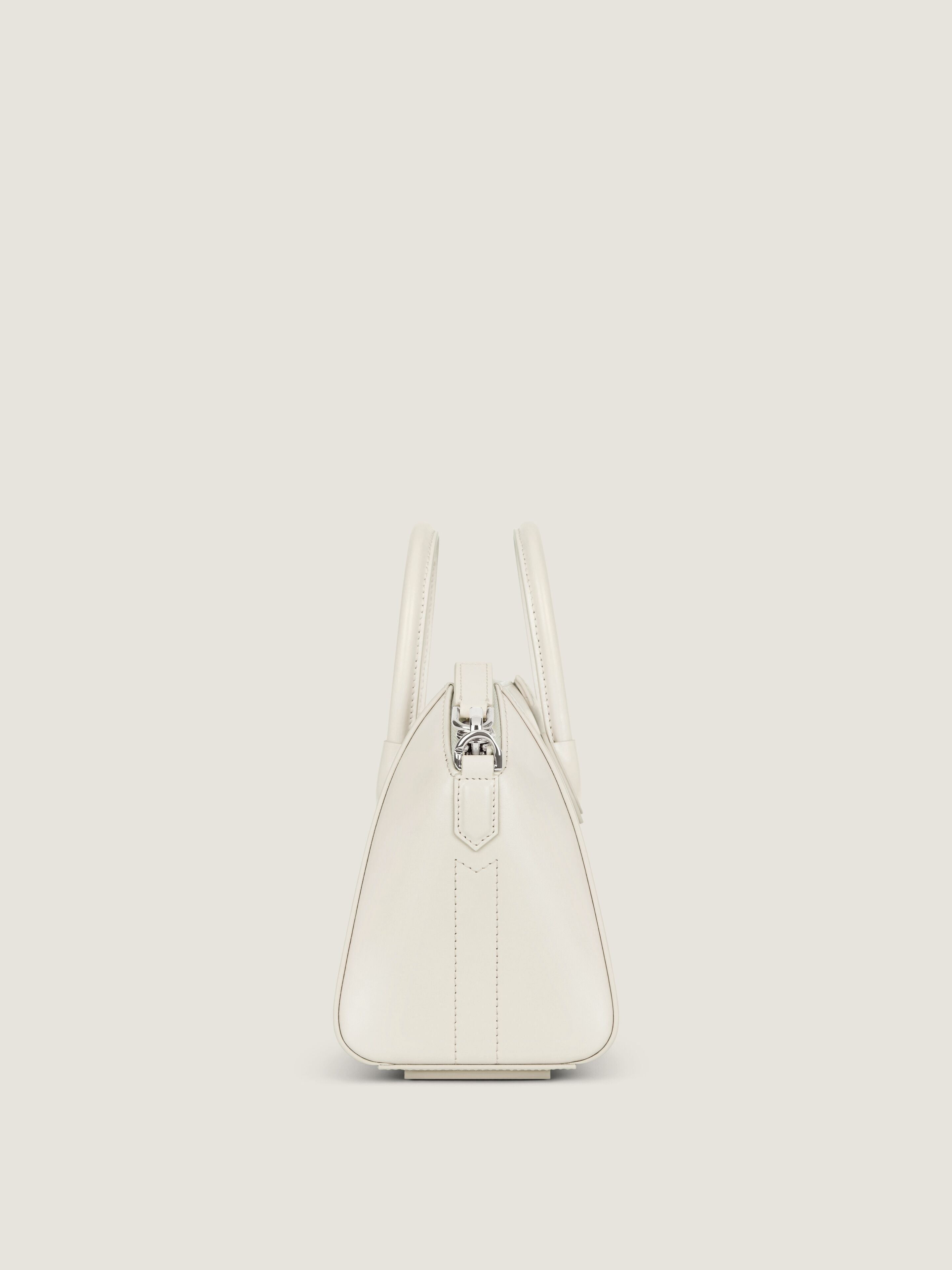 MINI ANTIGONA BAG IN BOX LEATHER - 3