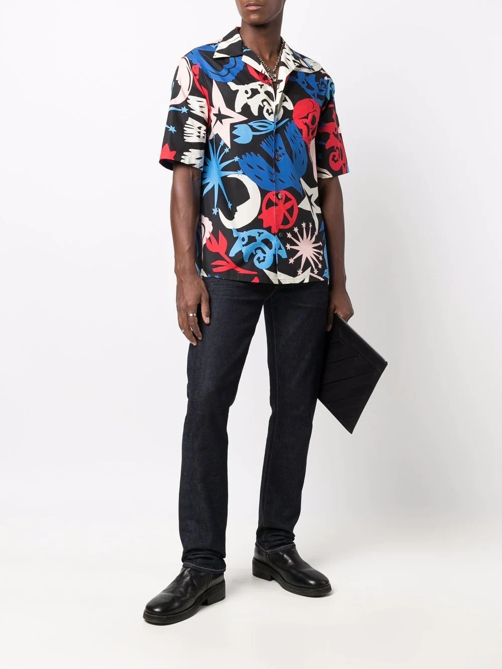 graffiti print short-sleeve shirt - 2