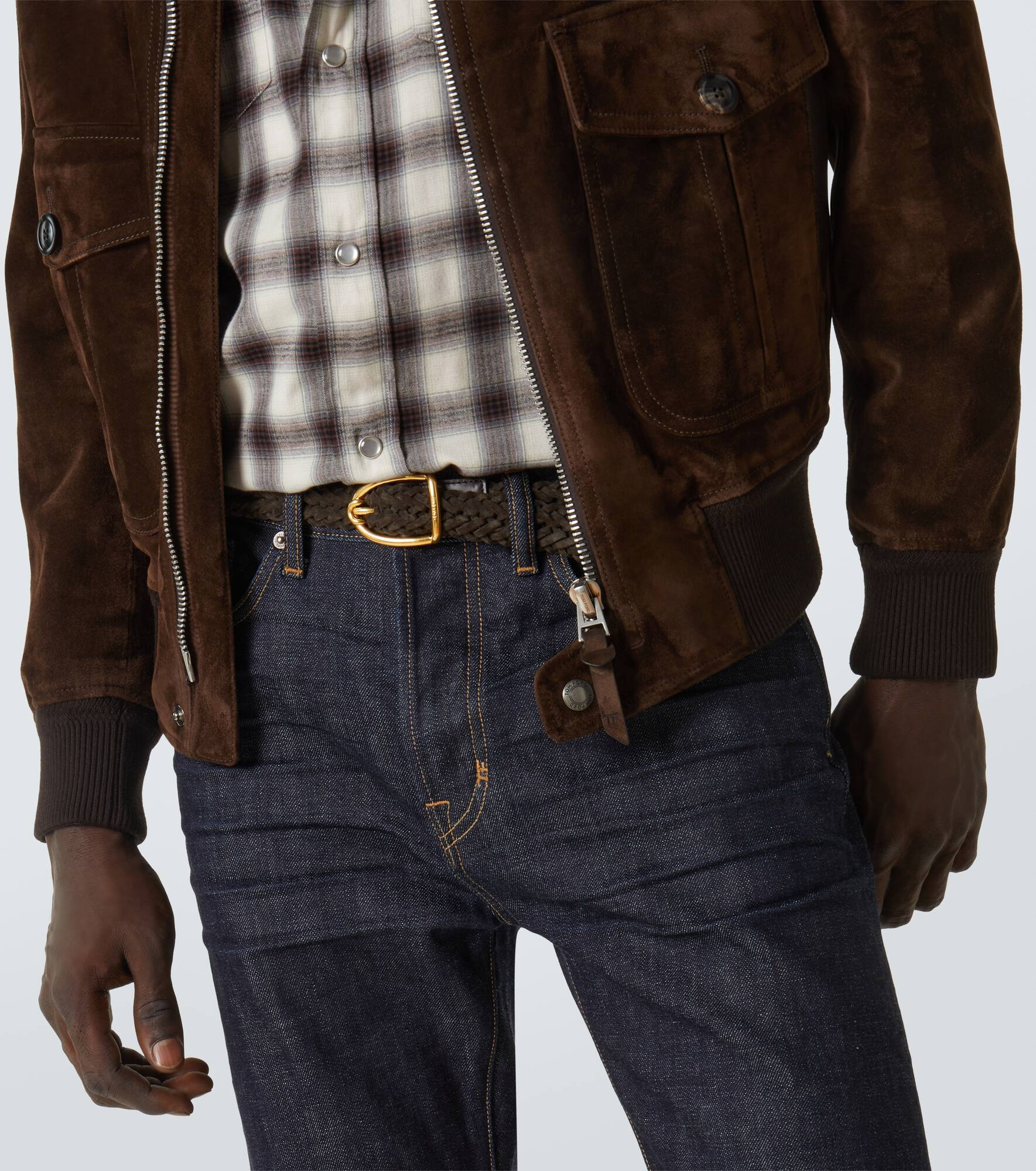 Braided suede belt - 2