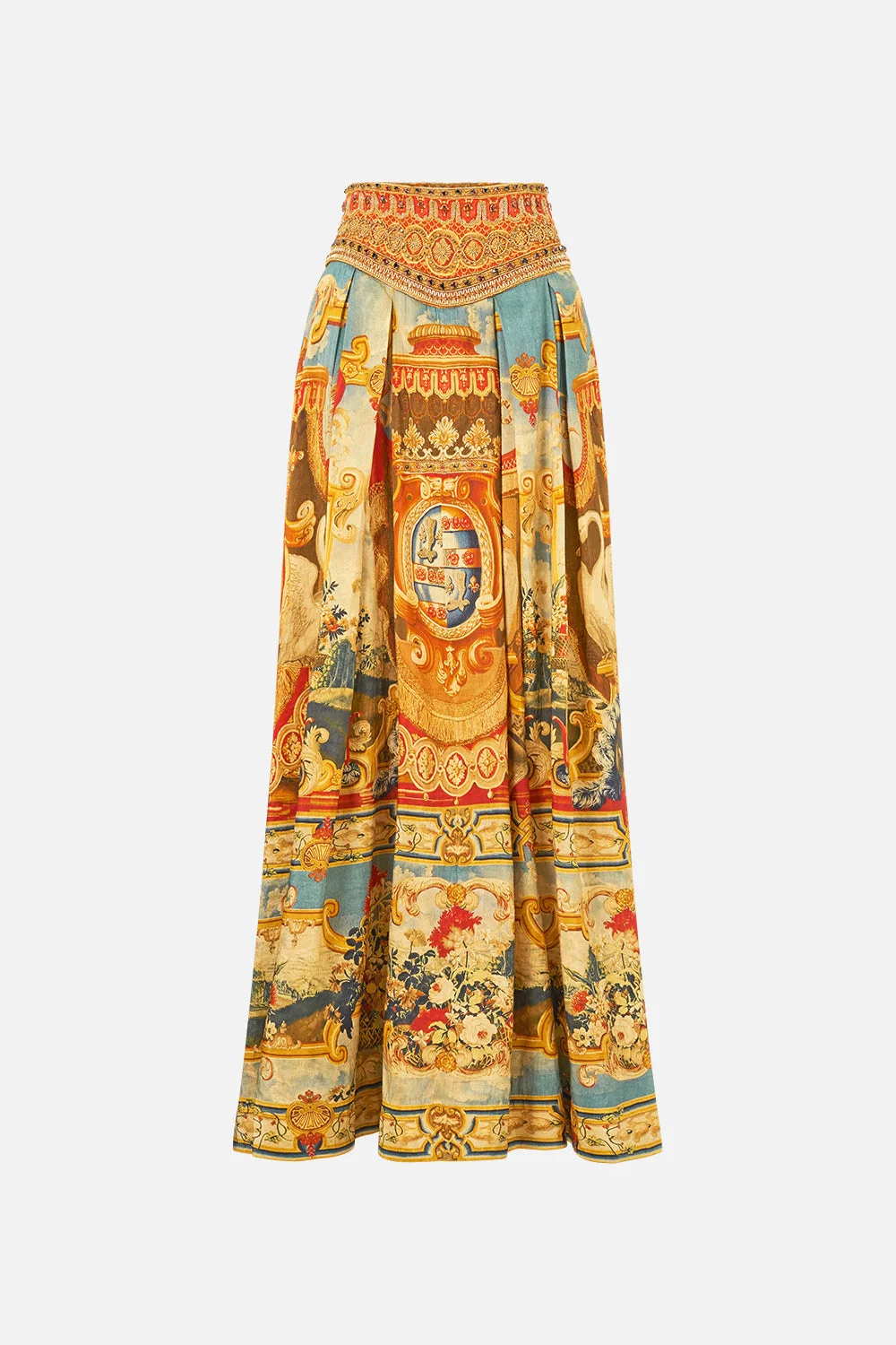 CORSET WAIST MAXI SKIRT - 1