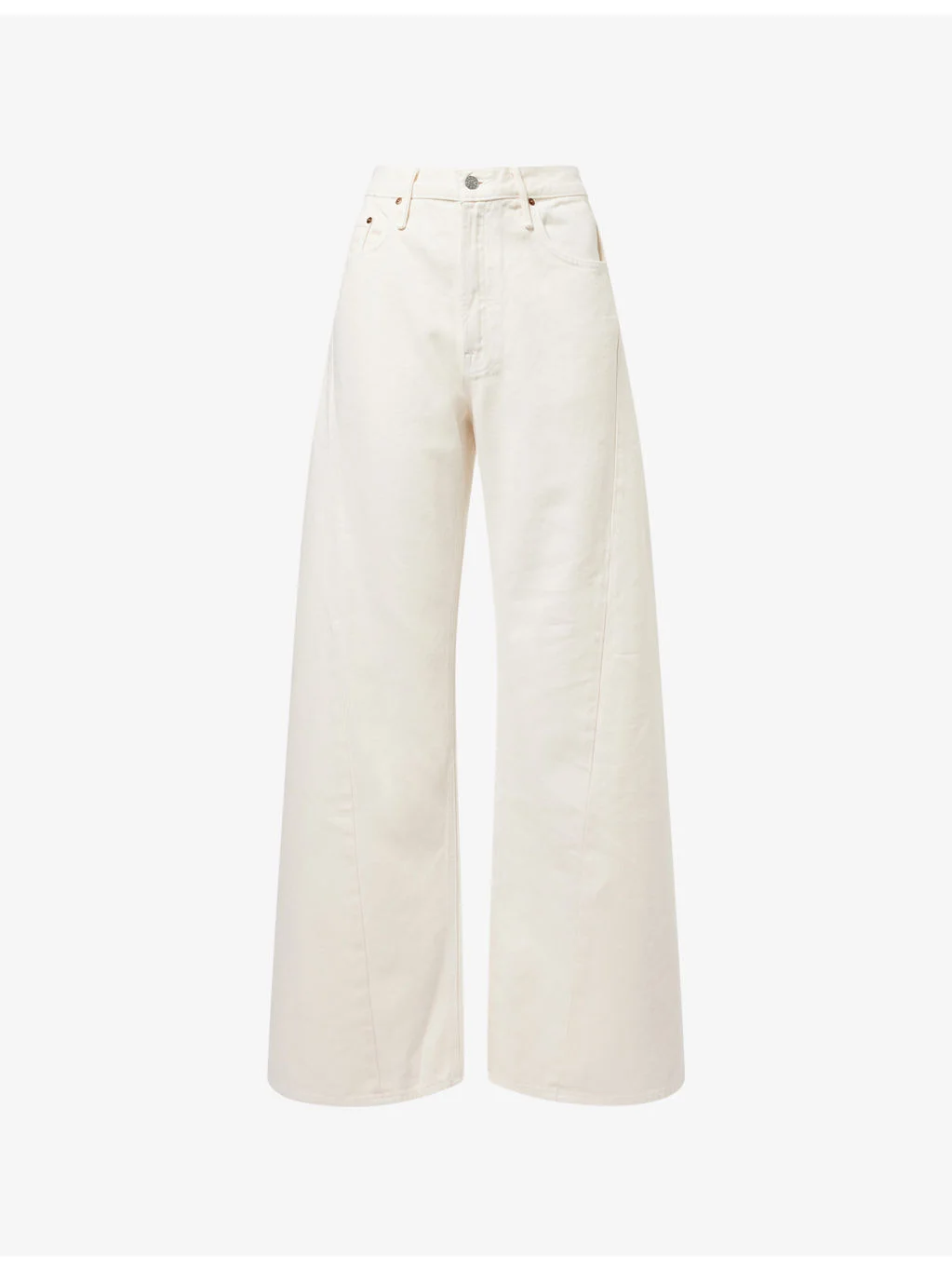 The Lemon Twist Sneak Wide-Leg Cotton-Blend Jeans - 1