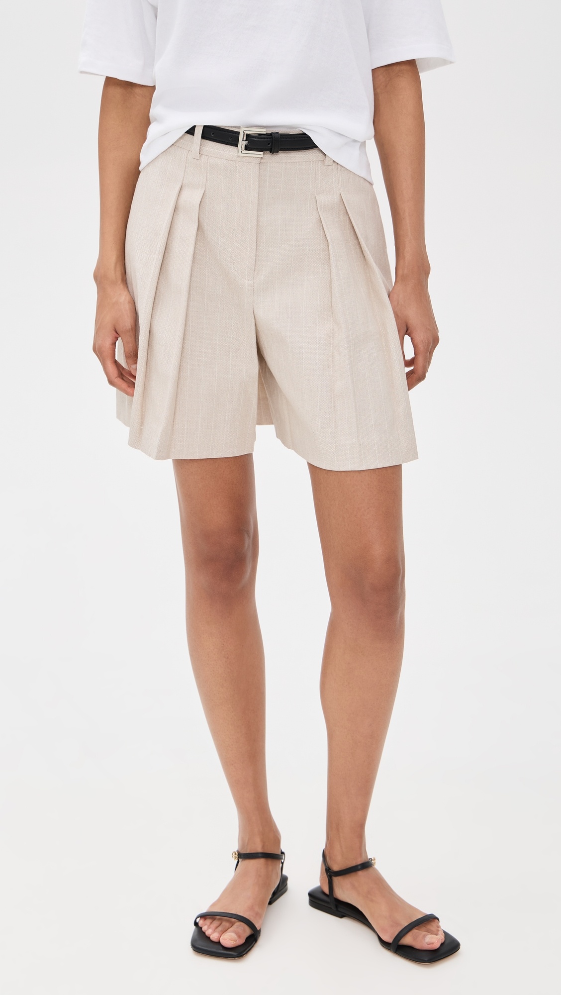 Pleated Shorts - 1