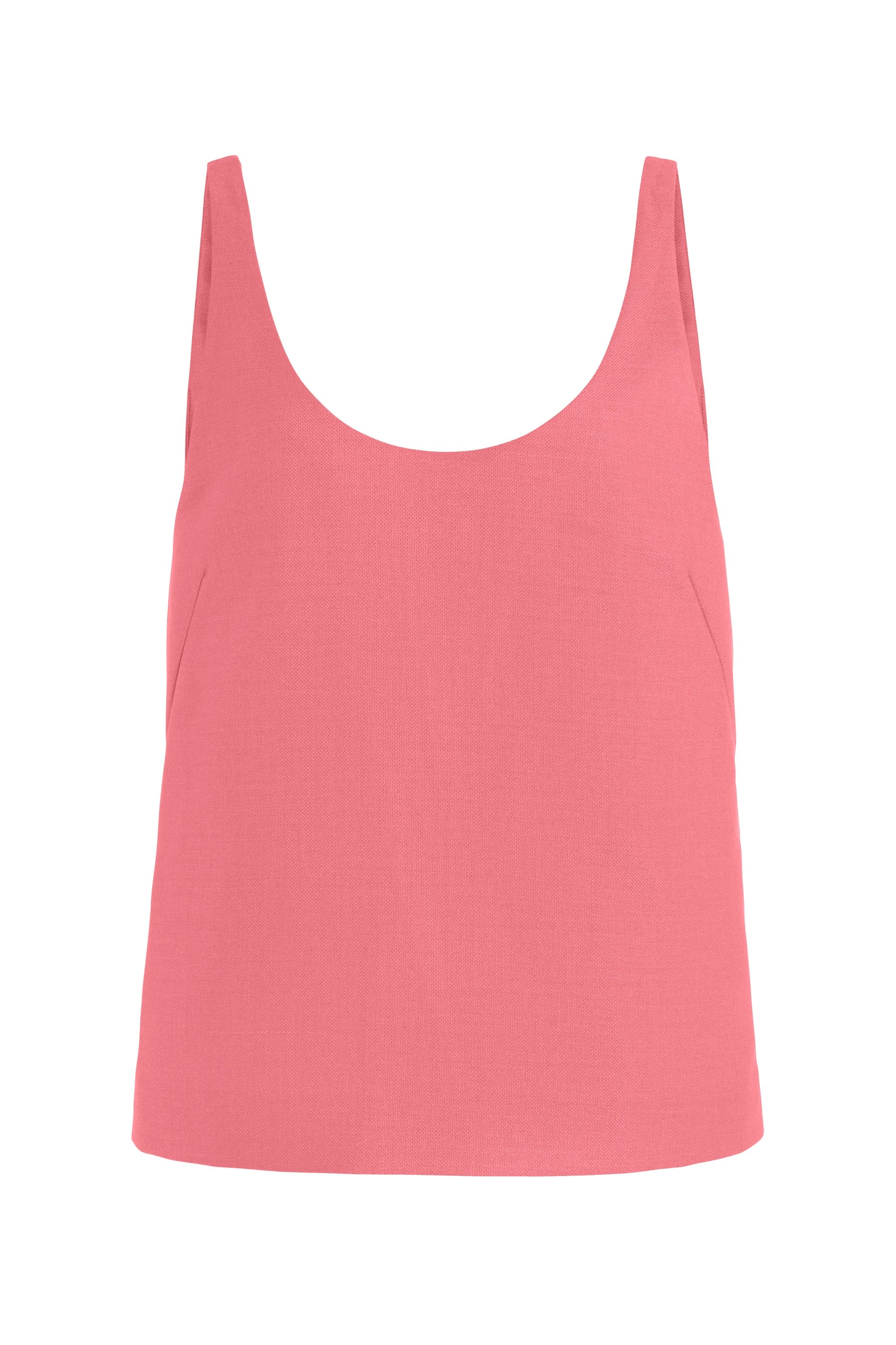 Muriel Tank Top in Watermelon Silk Virgin Wool - 1