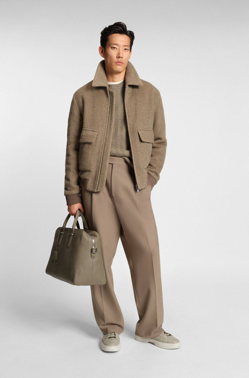 BOSS GRAINED-LEATHER HOLDALL WITH EMBOSSED LOGO outlook