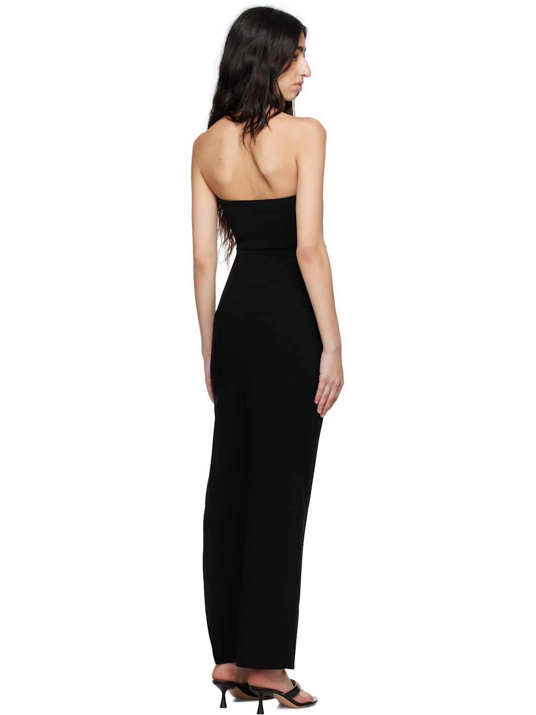 Black Reina Strapless Maxi Dress - 3