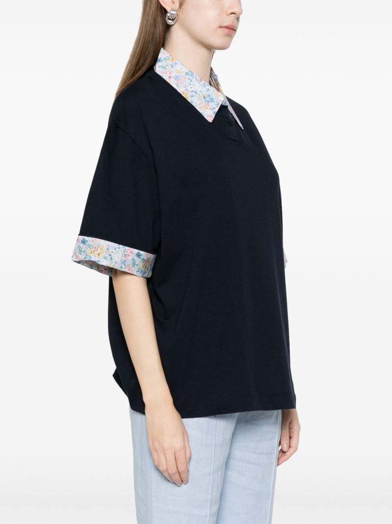 floral-collar T-shirt 3