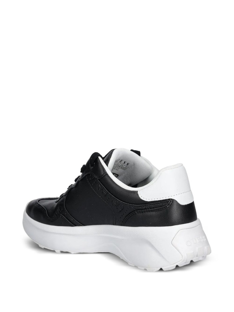 logo-plaque leather sneakers 3