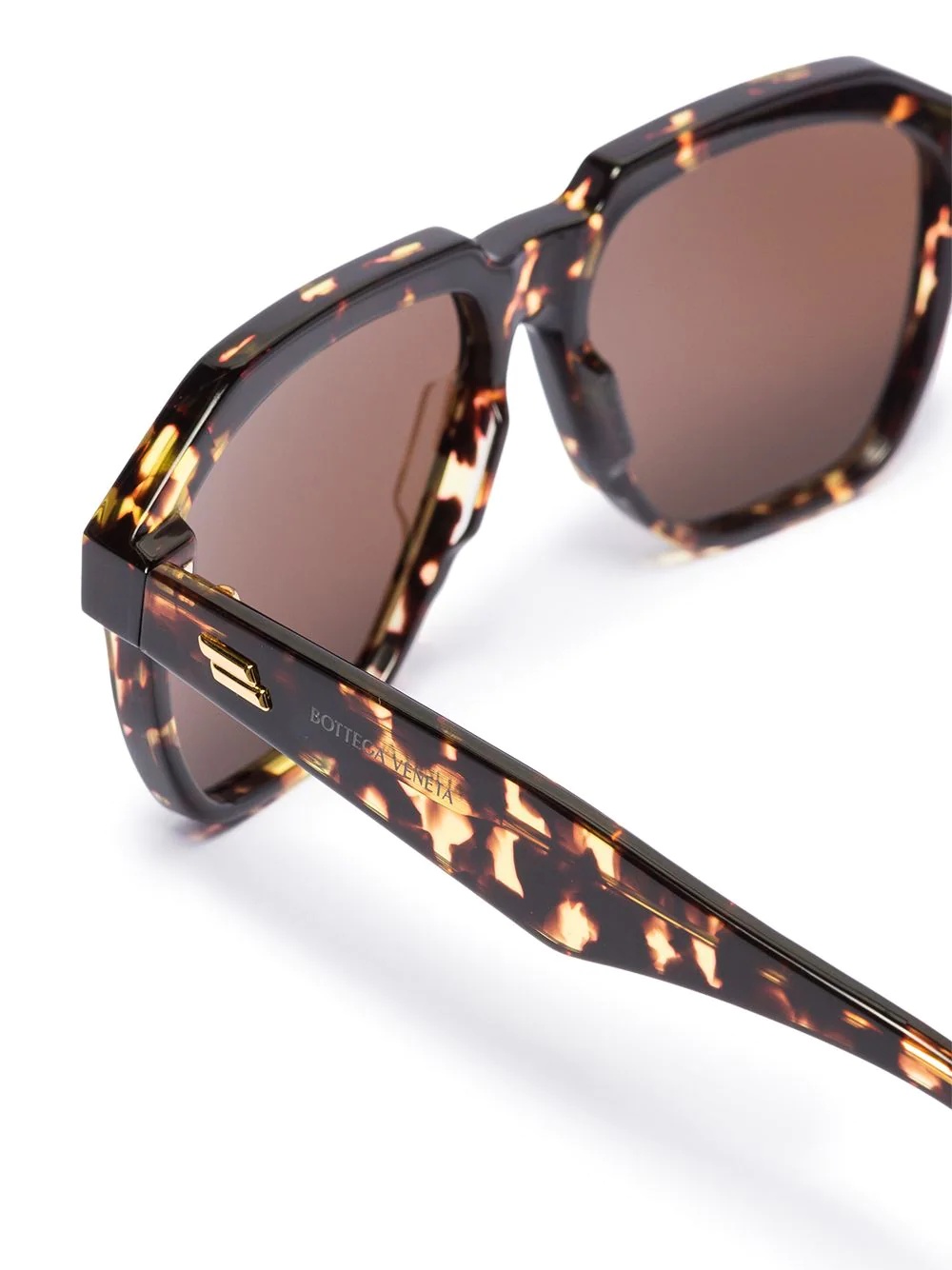 geometric tortoiseshell-effect sunglasses - 3