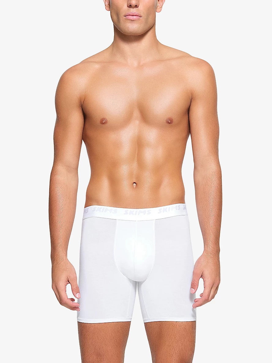 Branded-waistband 5in pack of three stretch-modal boxer briefs - 2