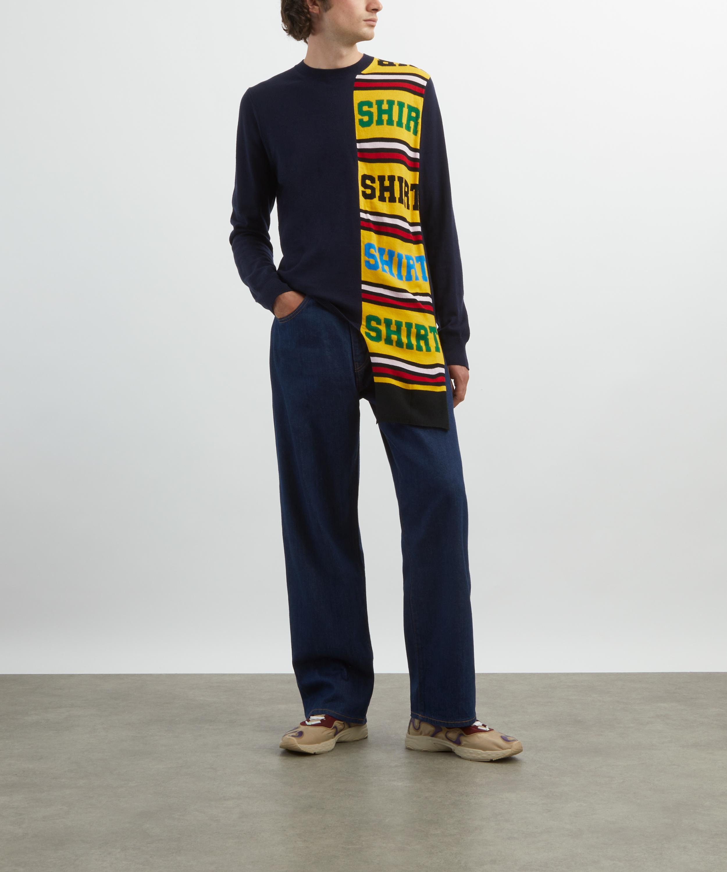 Football Scarf Knitted Jumper - 2