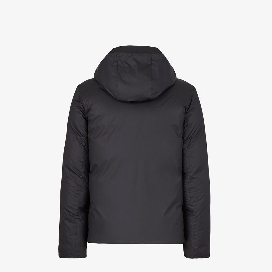 Black tech fabric down jacket - 2