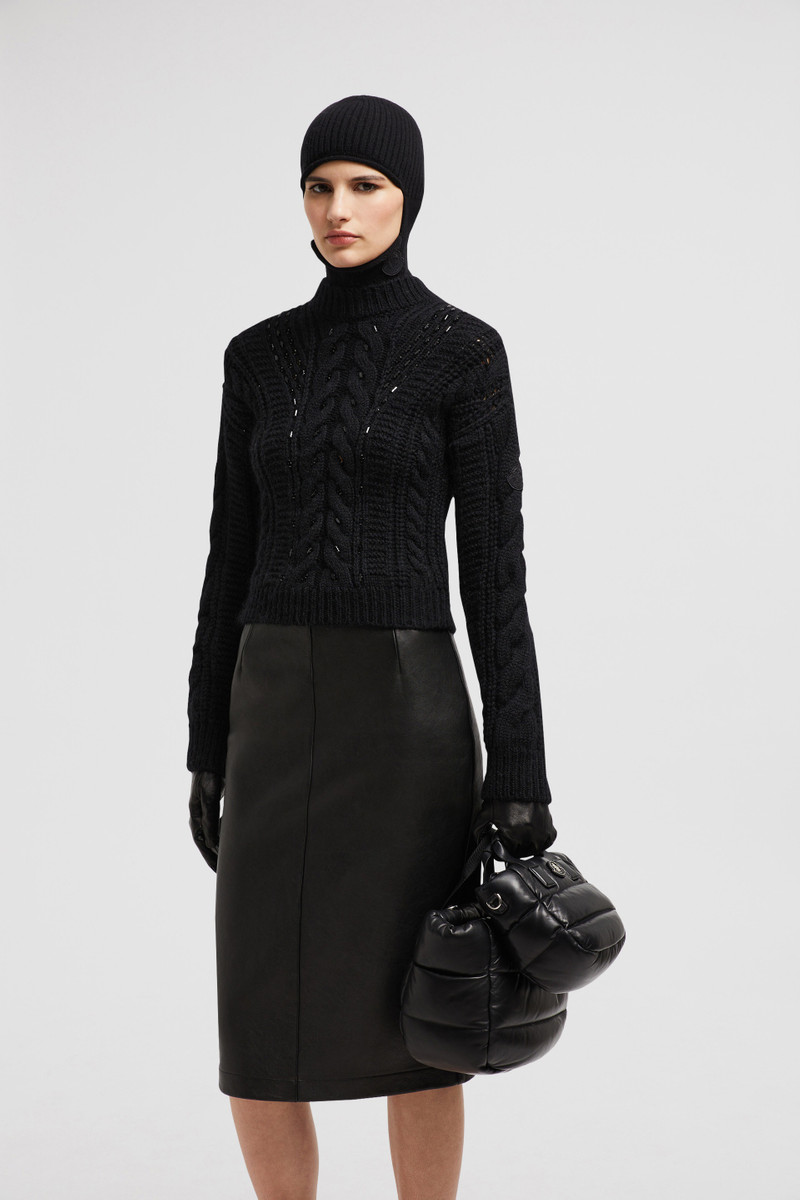 Moncler Embroidered Mohair & Wool Sweater outlook