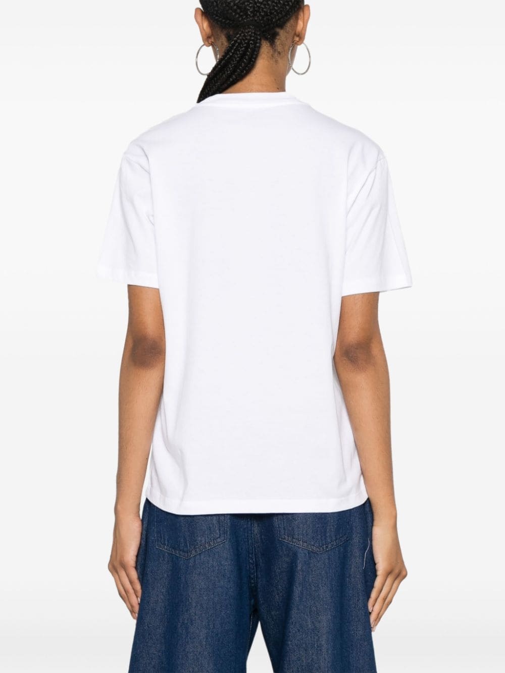 Script embroidery T-shirt - 4