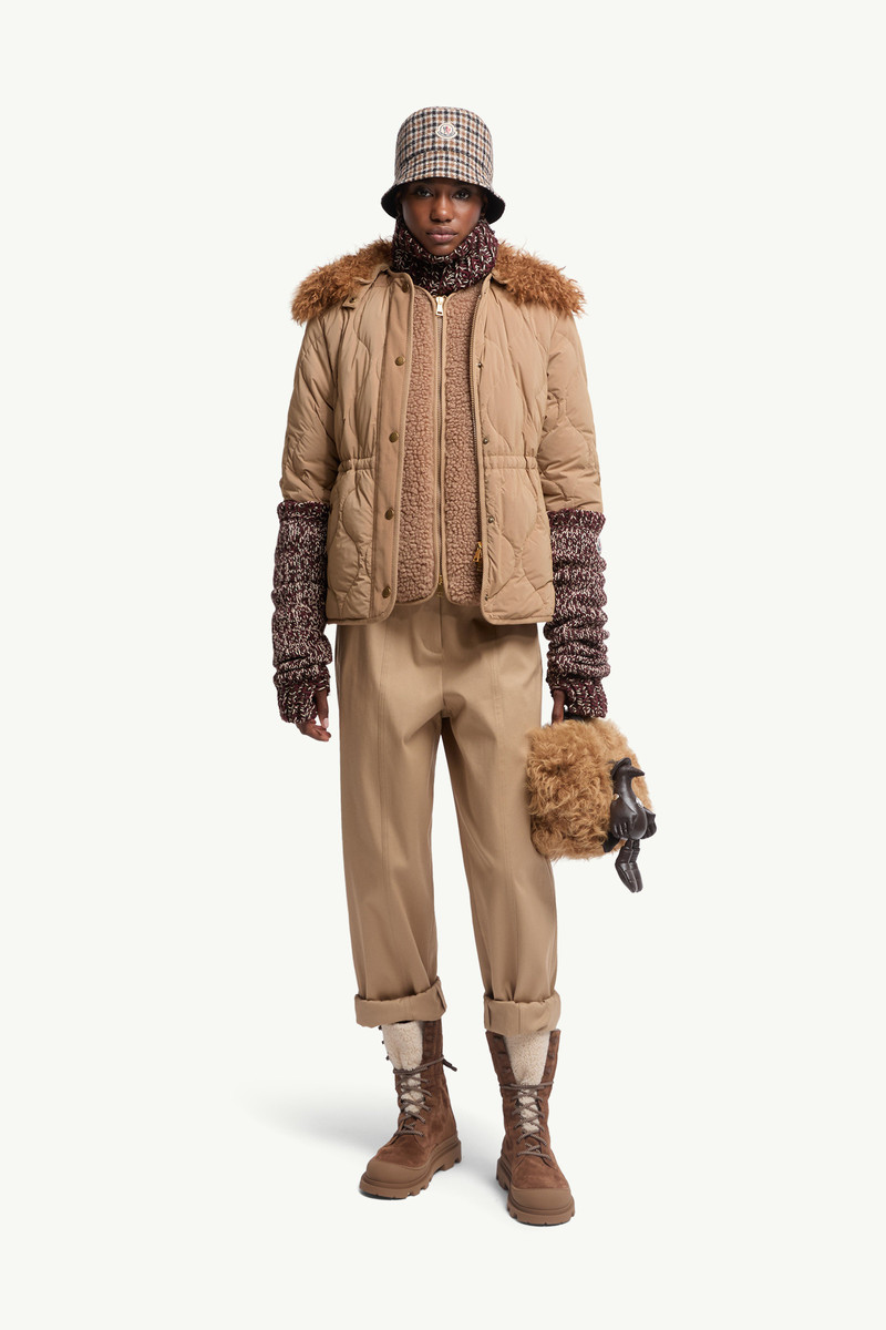 Moncler Straight Leg Cotton Gabardine Pants outlook