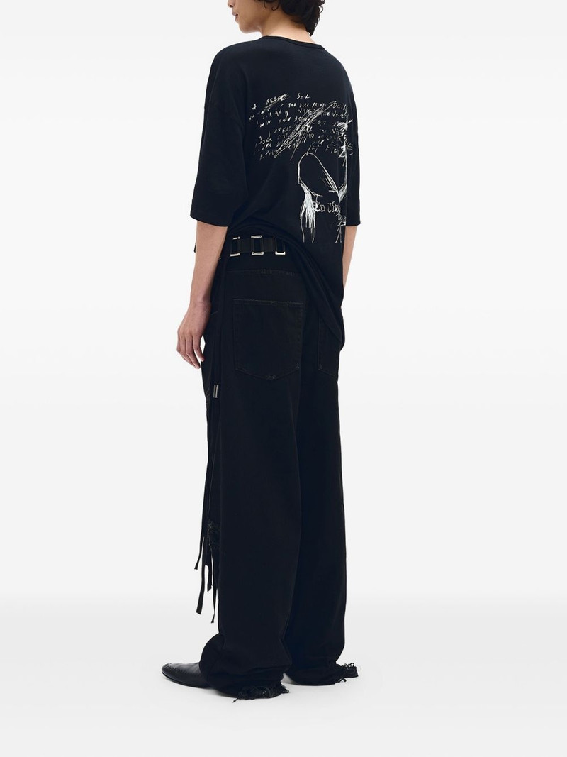 Ann Demeulemeester Sketchbook-print T-shirt outlook