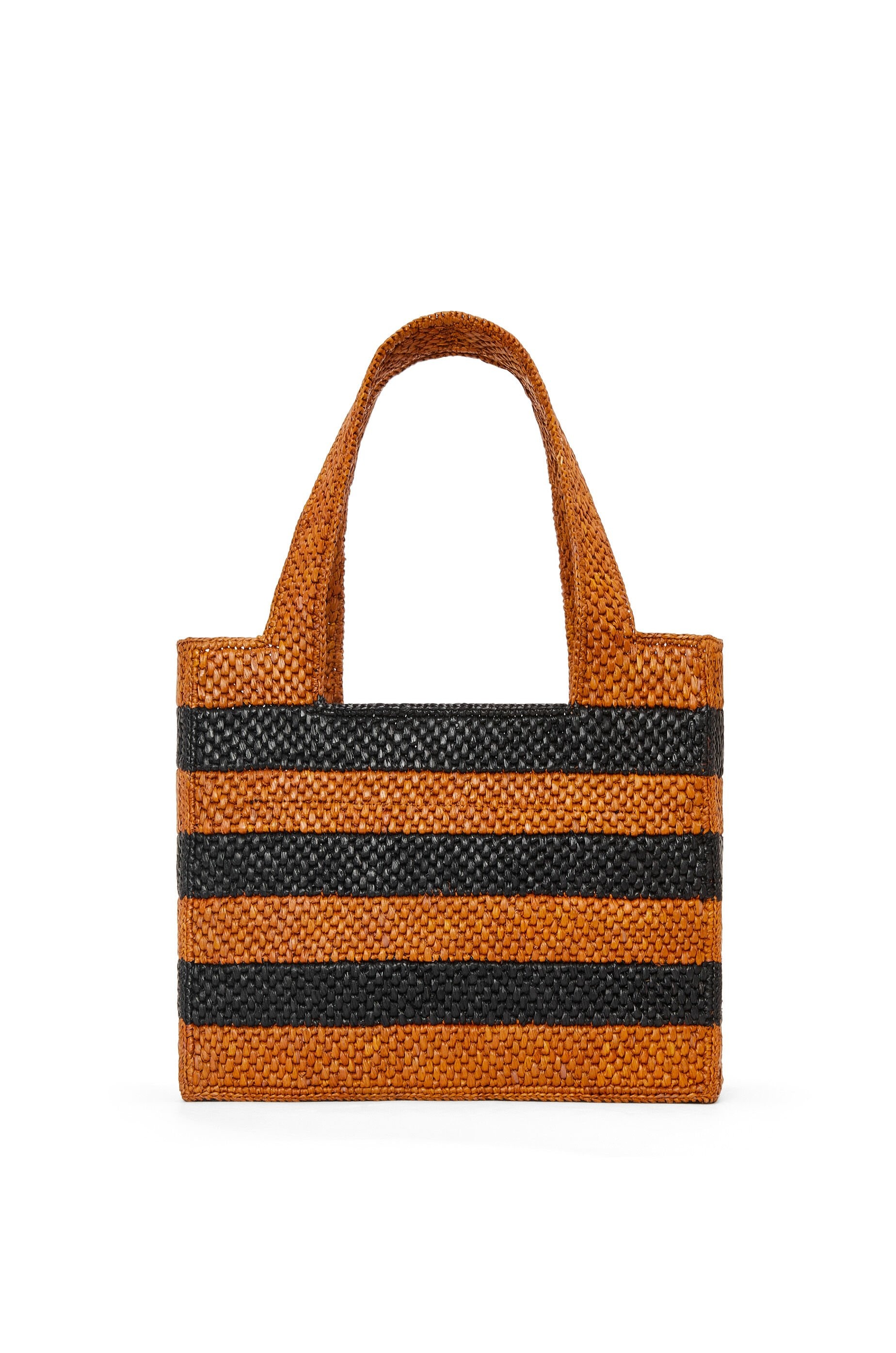 LOEWE Font tote in raffia - 6