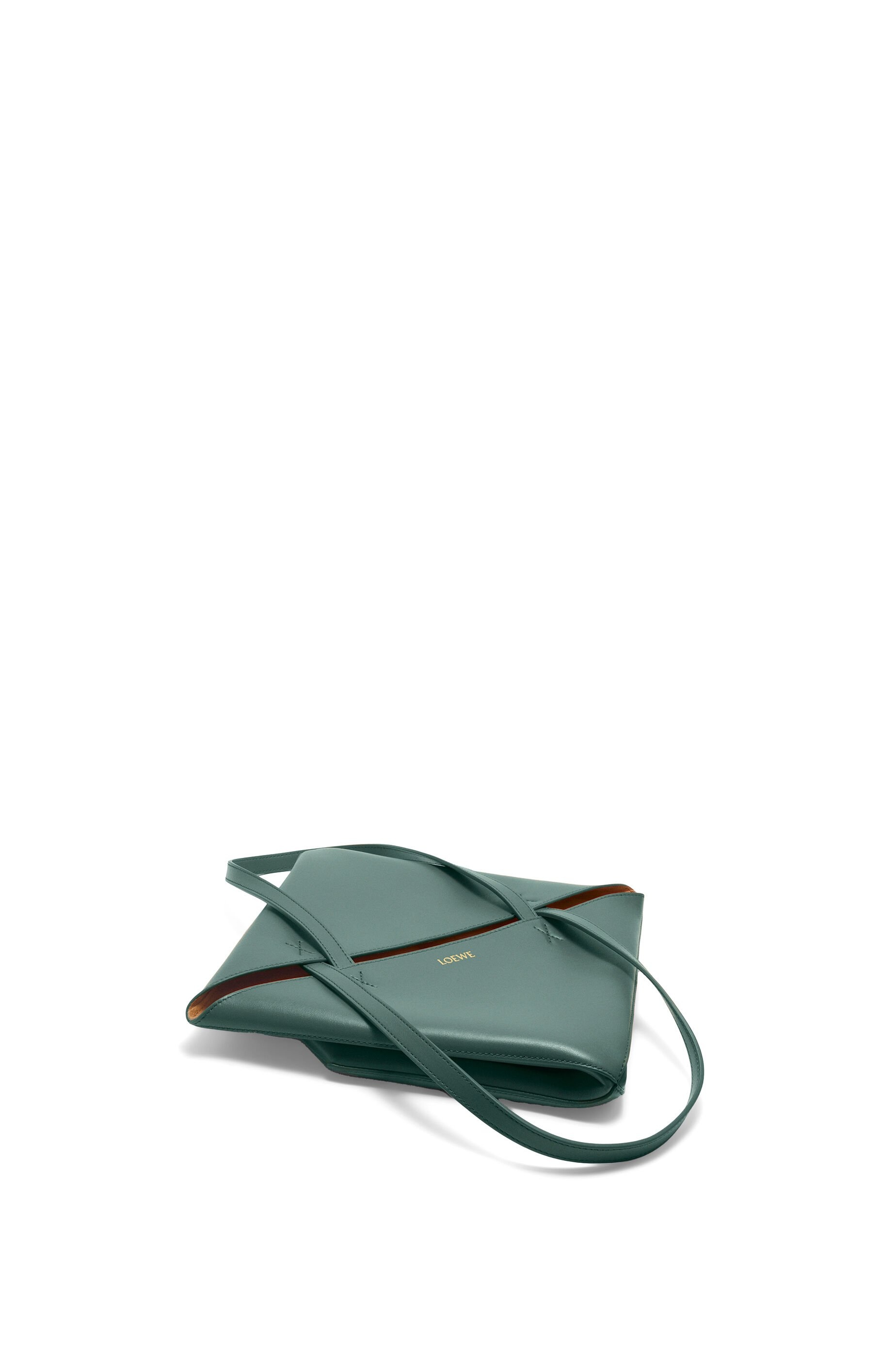 Medium Puzzle Fold tote in shiny calfskin - 5