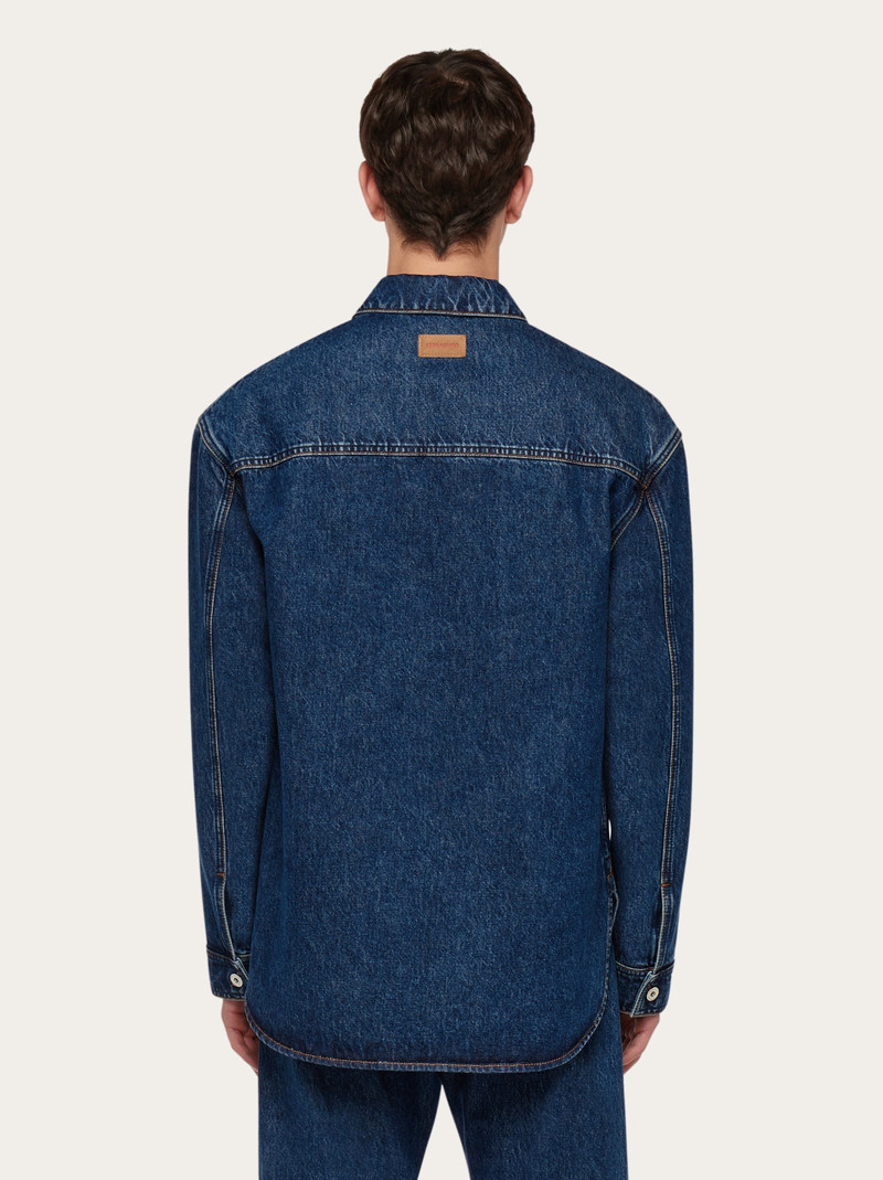 Denim shacket 3